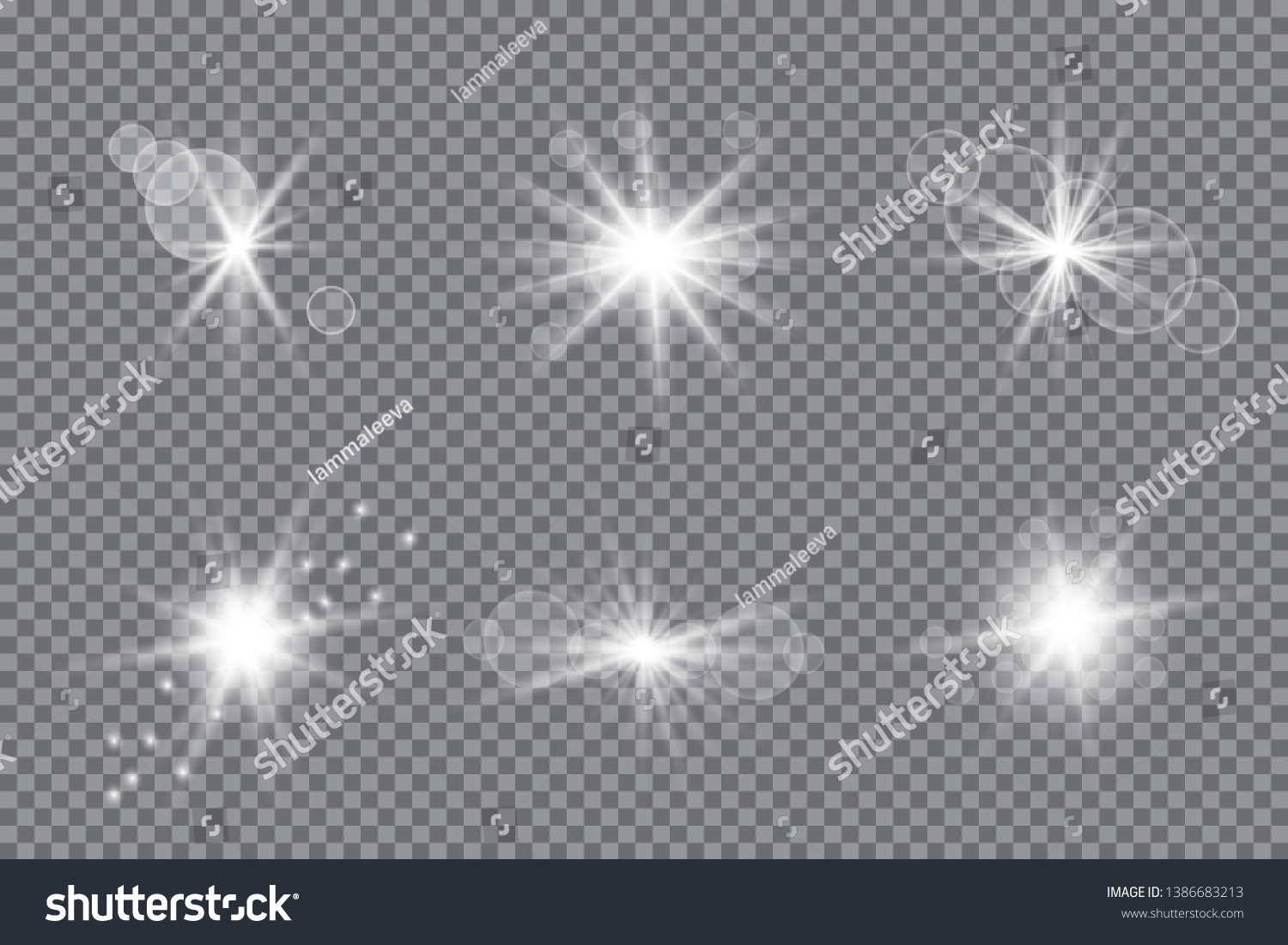 Star Explodes On Transparent Background Sparkling Stock Vector (royalty 