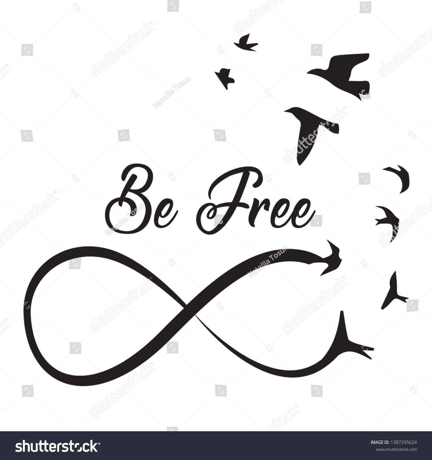 Infinity Freedom Symbol Vector Illustration Vector De Stock Libre De   Stock Vector Infinity Freedom Symbol Vector Illustration 1387295624 