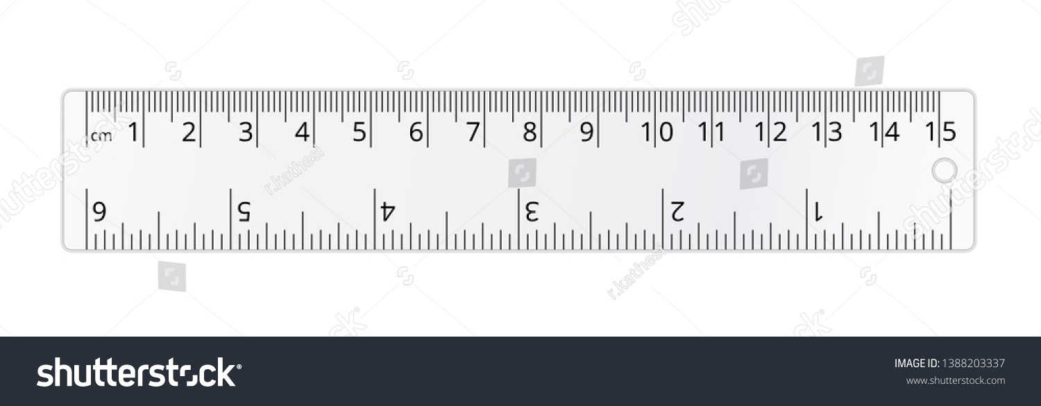 Vector Simple Transparent School Ruler Isolated Stock Vector (Royalty ...