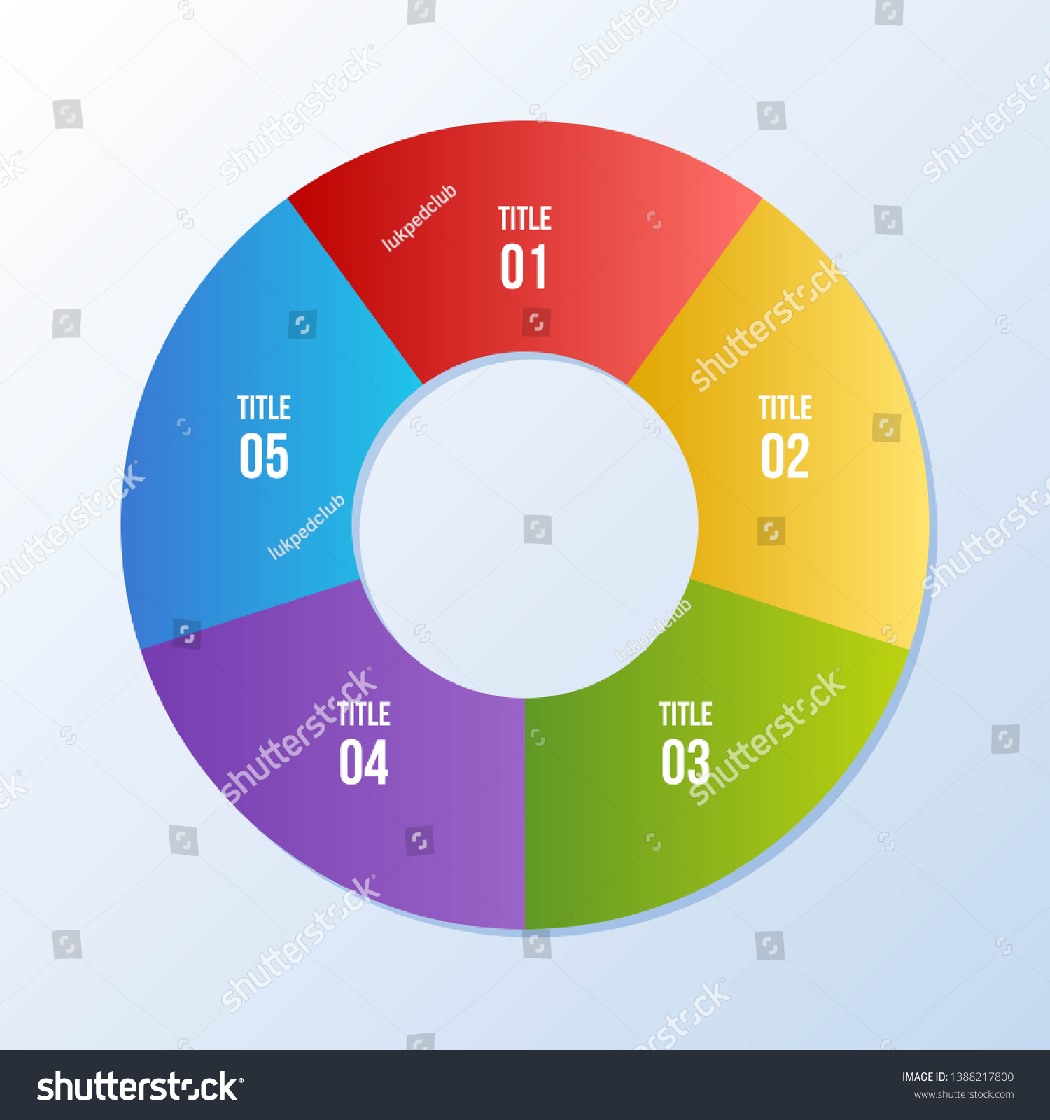 5 Steps Circle Chart Circle Infographic Stock Vector (Royalty Free ...