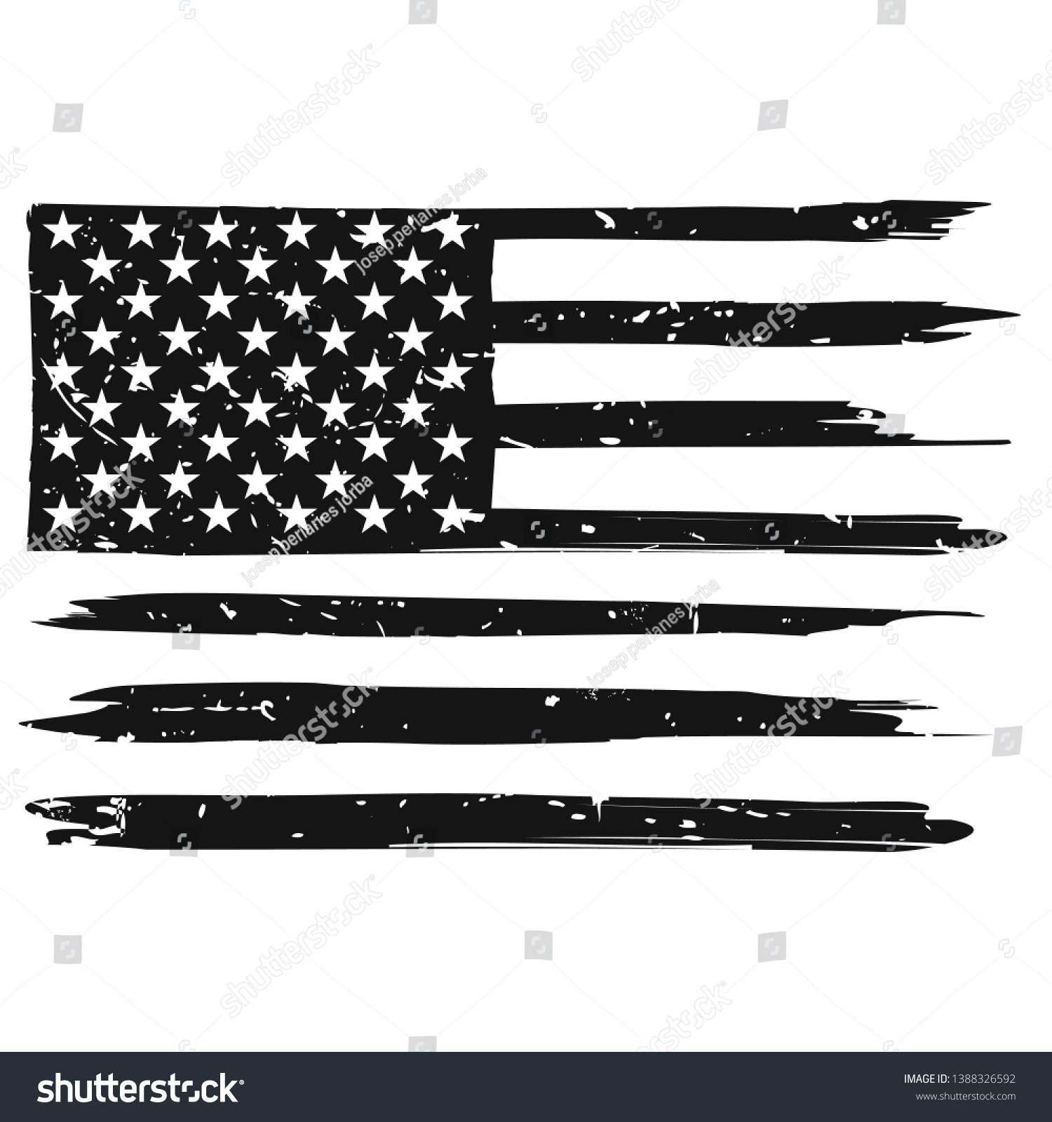 American Distressed Flag Usa Grunge Patriotic Stock Vector Royalty Free Shutterstock