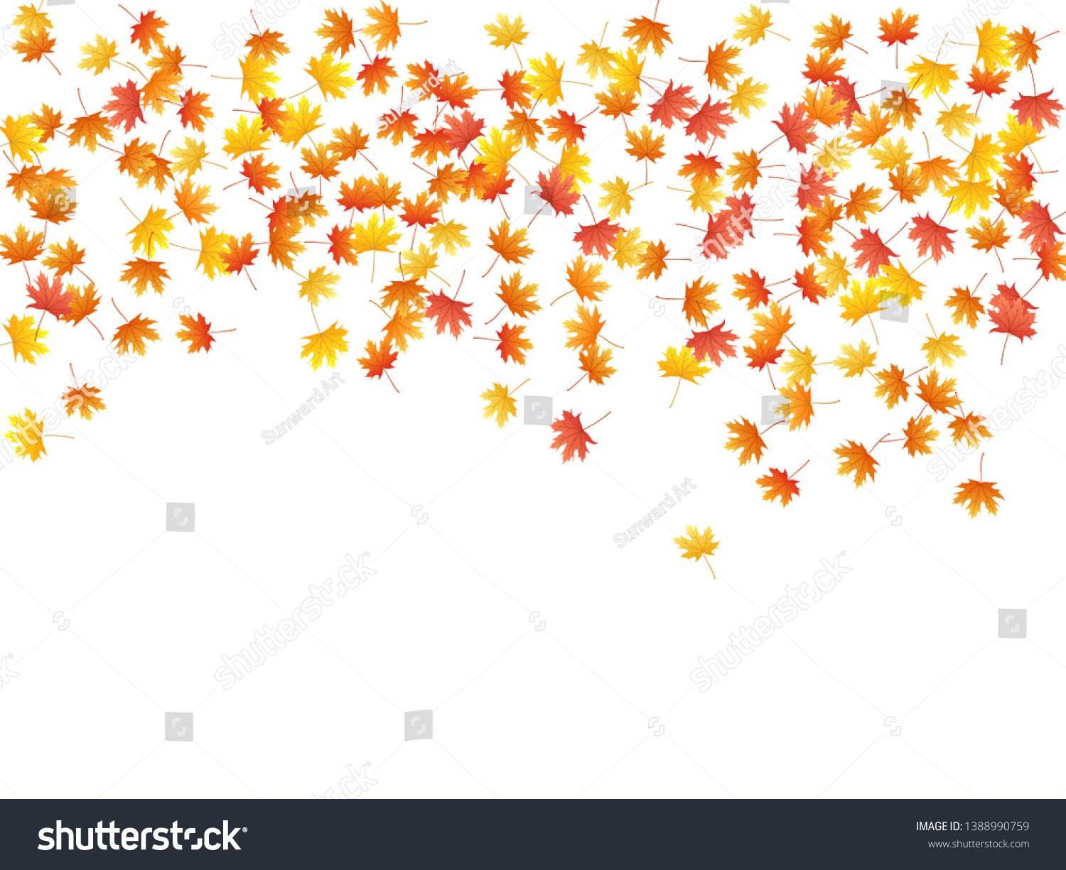 Maple Leaves Vector Background Autumn Foliage Stock Vector Royalty Free Shutterstock