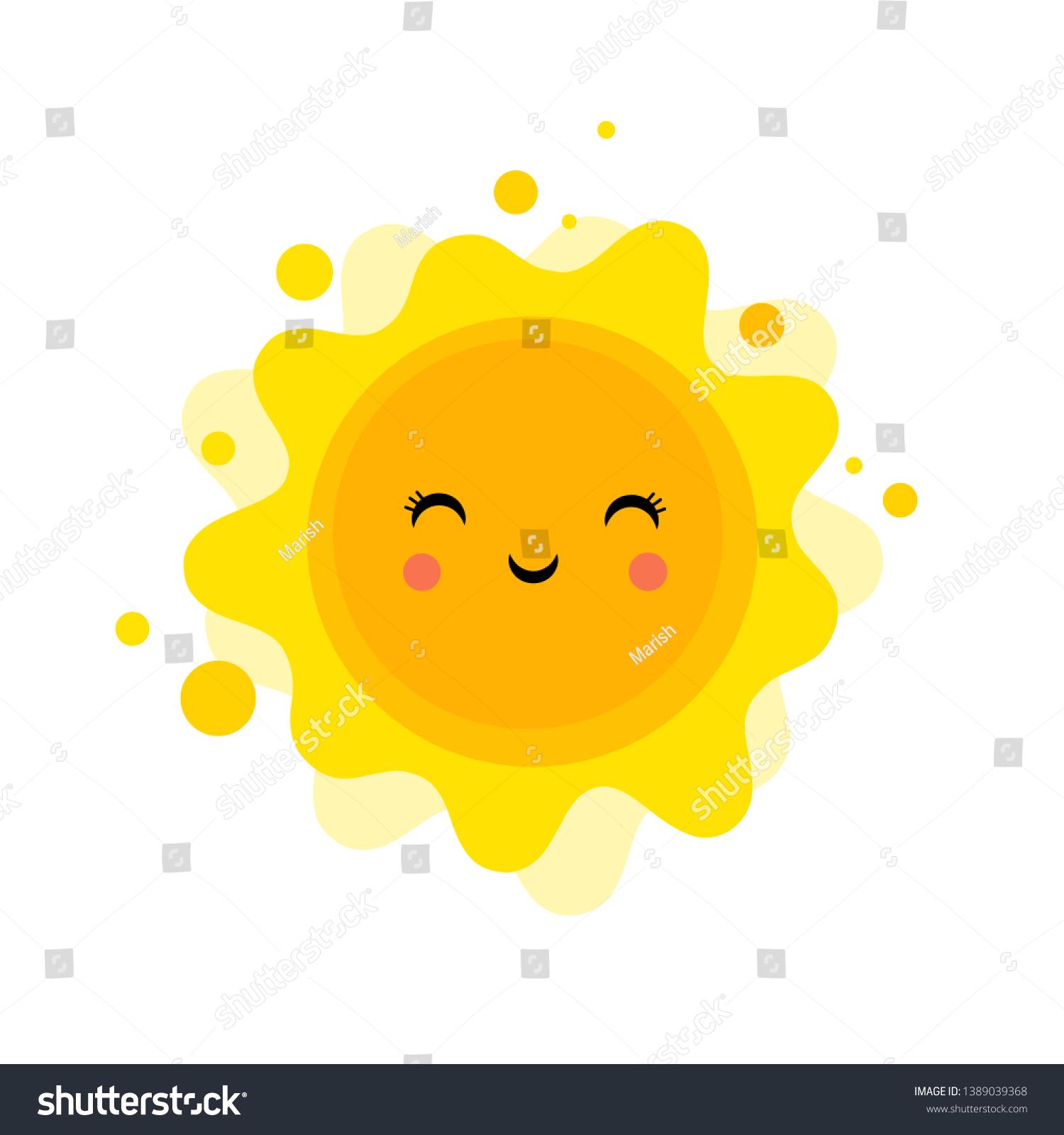 Summer Fun Background Sun Illustration Banner Stock Vector (Royalty ...