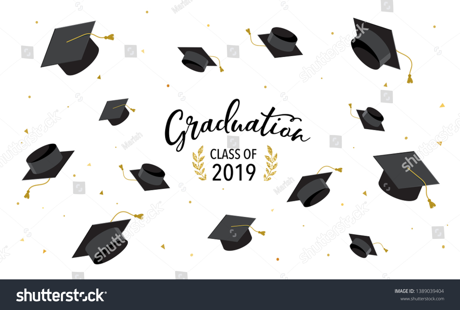 1,298 Graduation Cap Confetti Images, Stock Photos & Vectors | Shutterstock