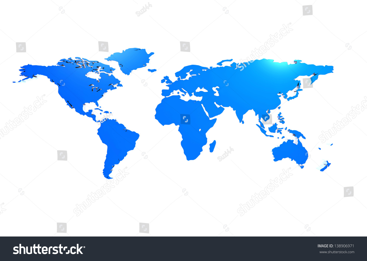 Map World Unfolded Map World Stock Illustration 138906971  Shutterstock