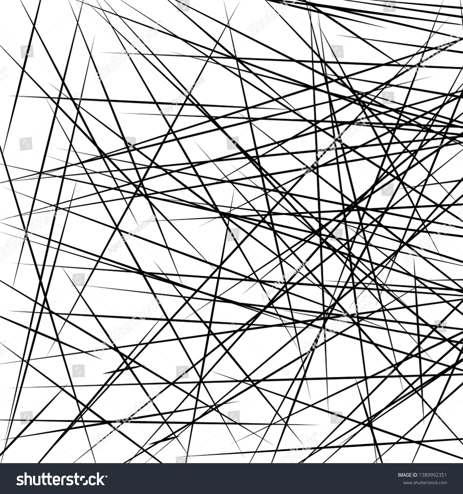 Chaotic Lines Random Chaotic Lines Scattered Stock Vector (Royalty Free ...