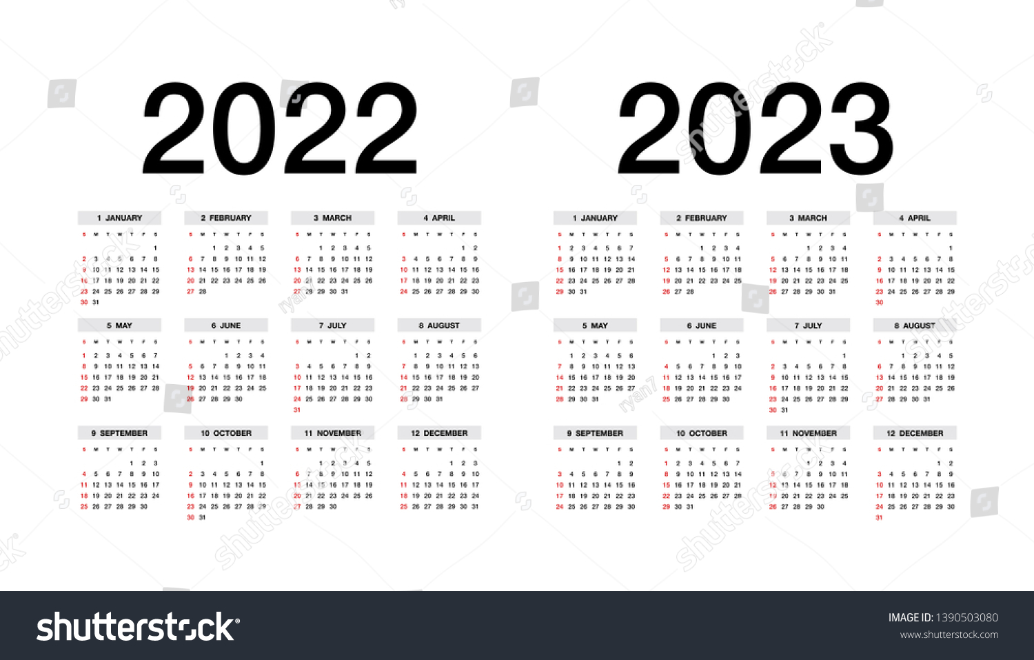 Макет календаря на 2023 год
