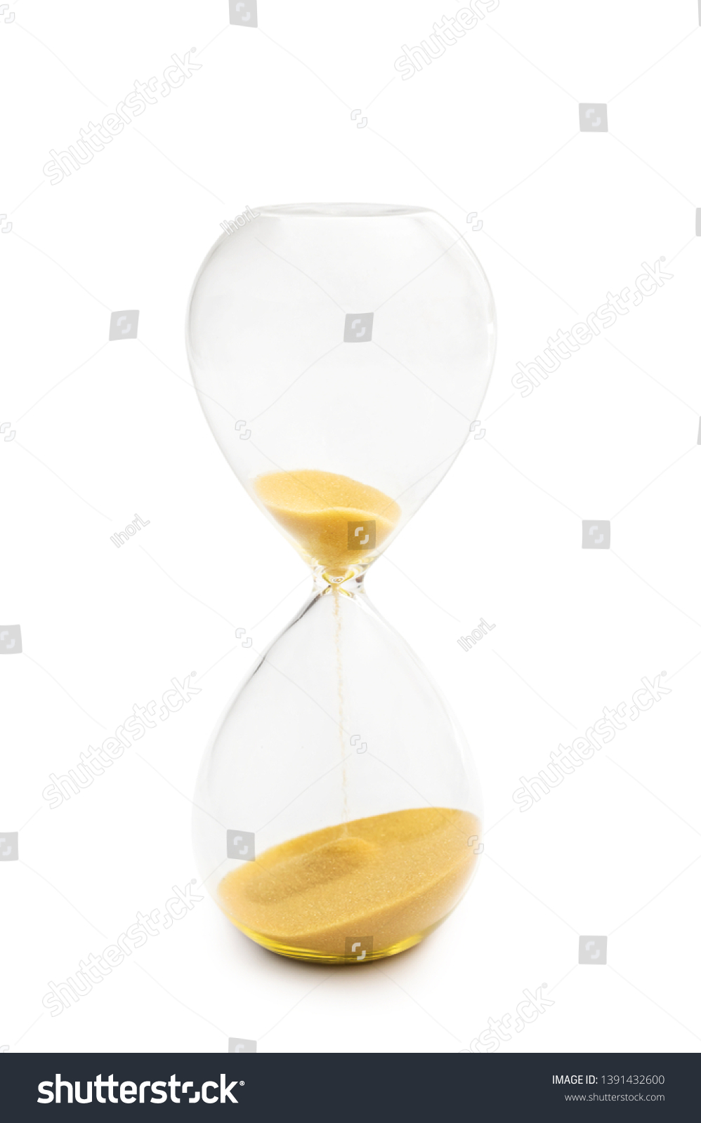 Hourglass Isolated On White Background Stock Photo 1391432600