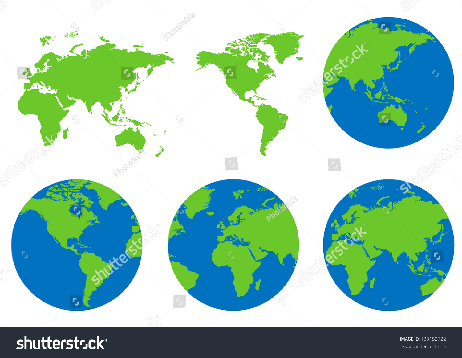 World Map Compass Vector Stock Vector (Royalty Free) 139152722 ...