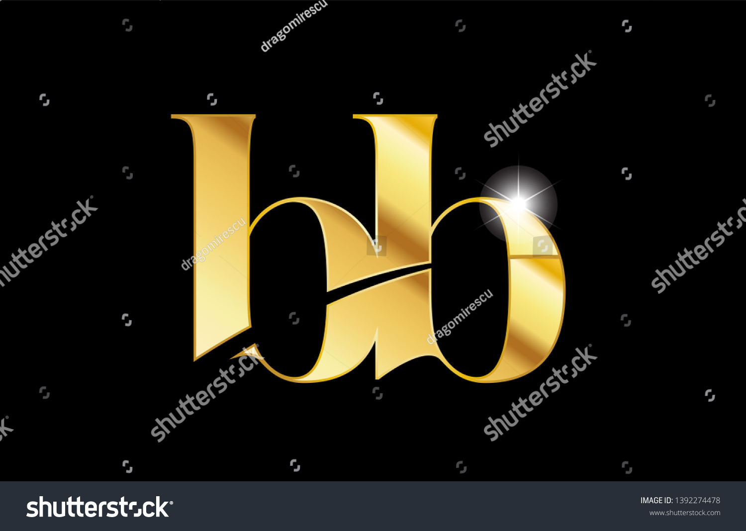 Gold Golden Metal Metallic Alphabet Letter Stock Vector (Royalty Free ...