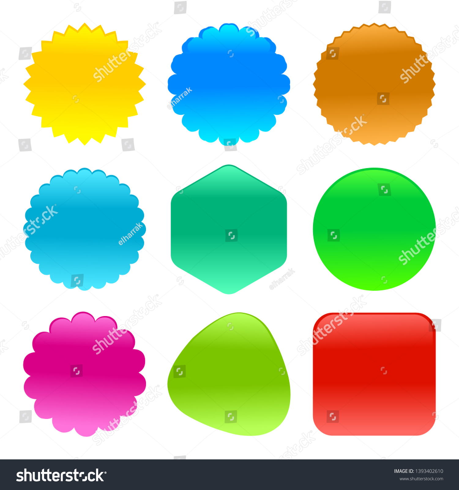 Shiny Shapes Colors Vector Illustration Eps Stock Vector (Royalty Free ...