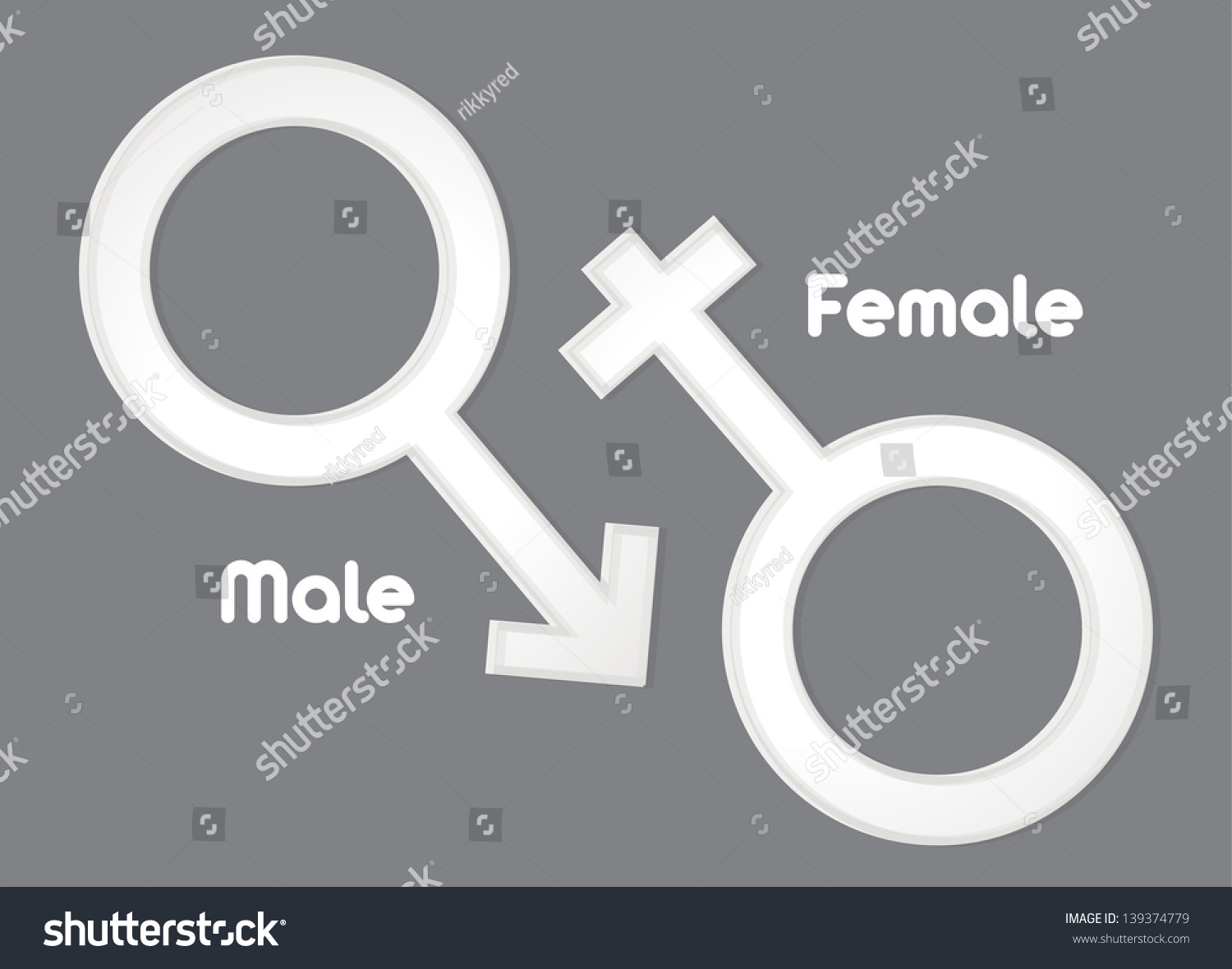 Male Female Sex Symbol Vector Stock Vector Royalty Free 139374779 Shutterstock 