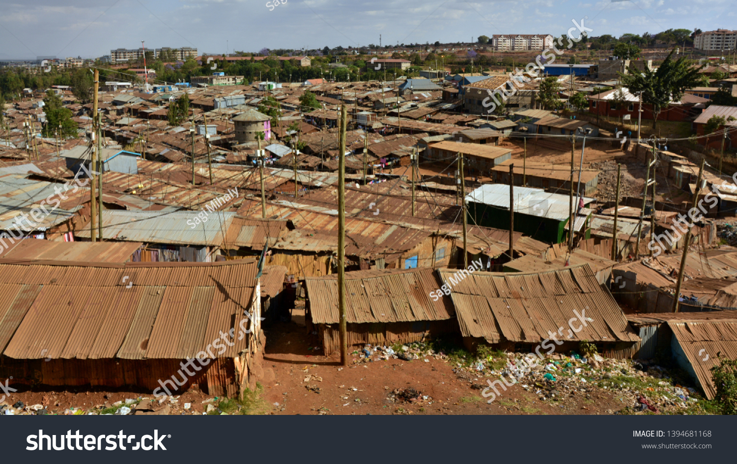 Kibera Slums Nairobi Kenya Stock Photo 1394681168 | Shutterstock