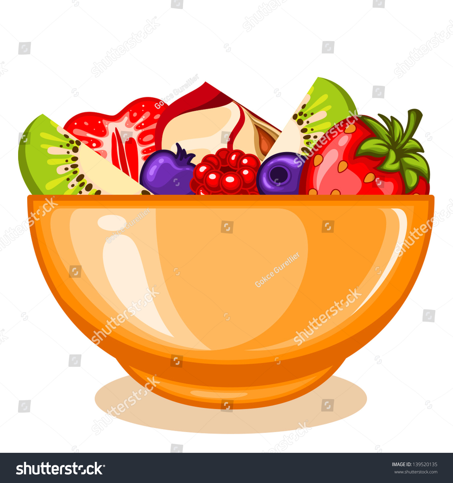 Нарисовать фруктовый салат