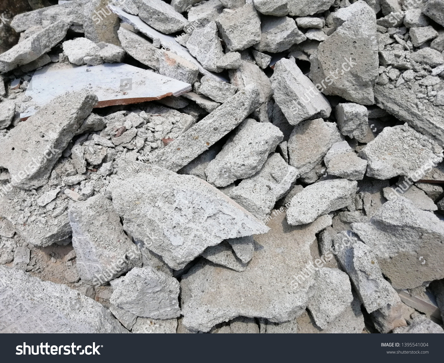 Concrete Ruined Rubble Demolish Stock Photo 1395541004 | Shutterstock