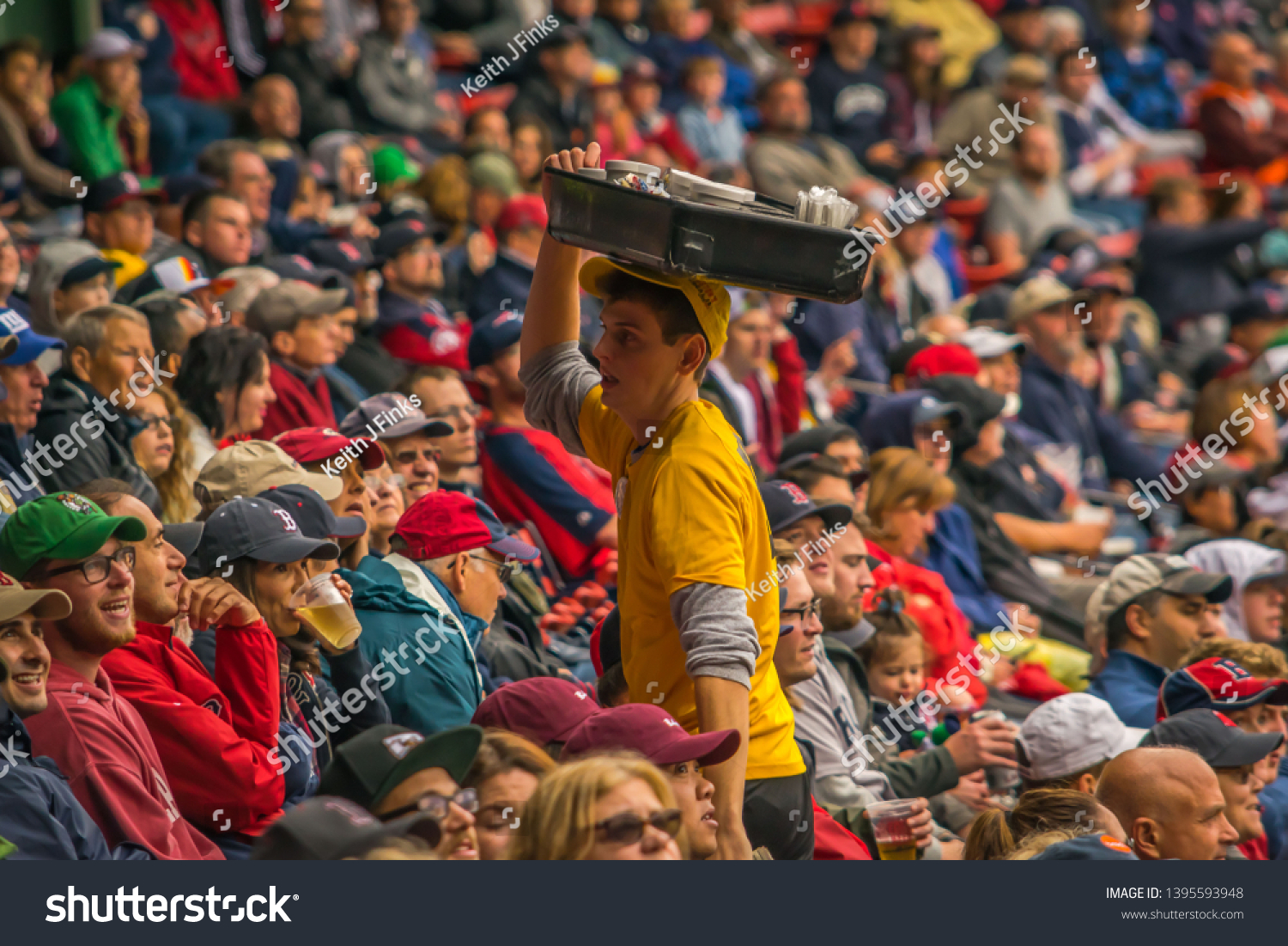 Boston Ma 93017 Fenway Park Vendor Stock Photo 1395593948 | Shutterstock