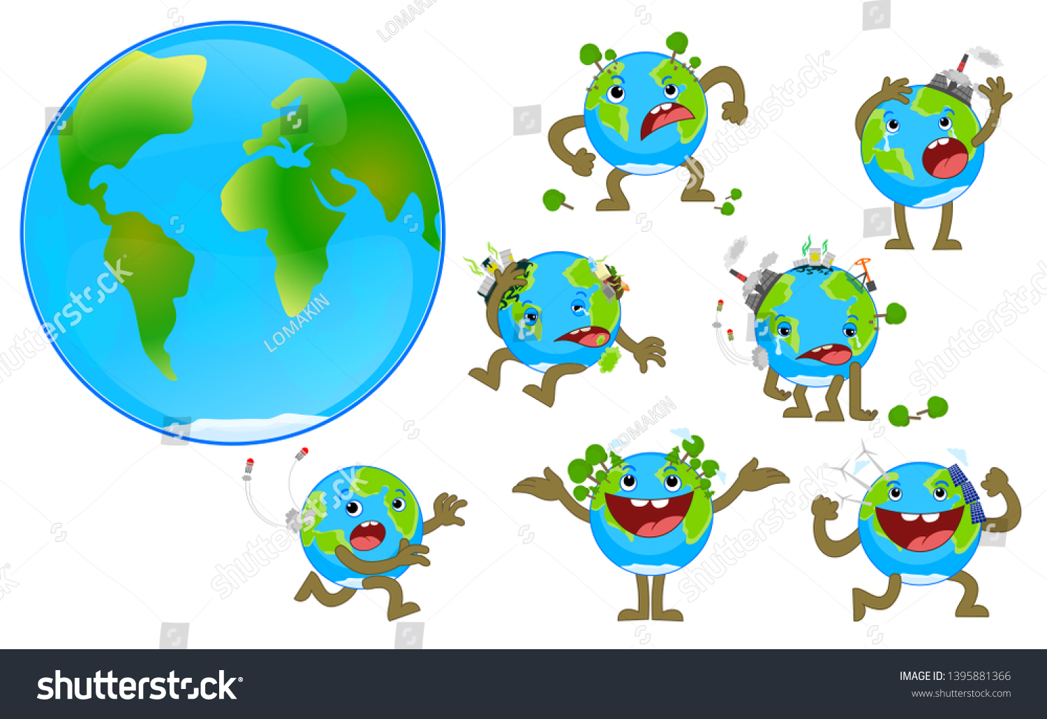 World Environment Day Concept World Earth Stock Vector (royalty Free 