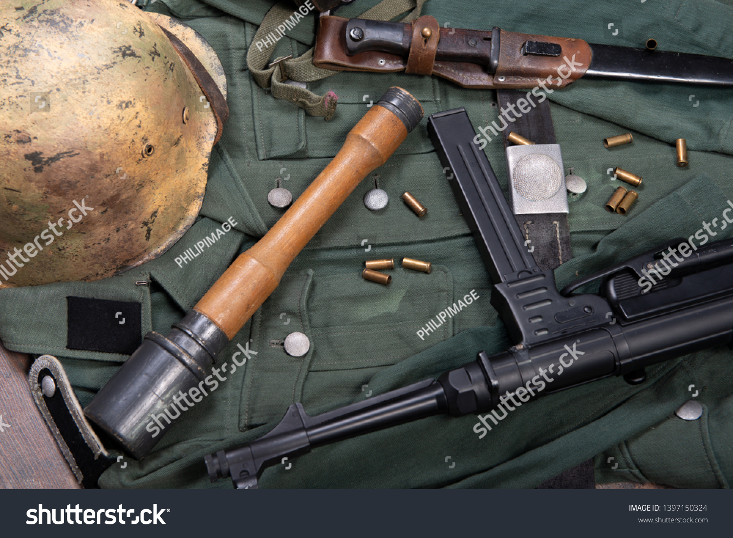 Ww2 German Army Field Equipment Jacket Stock Photo 1397150324 ...