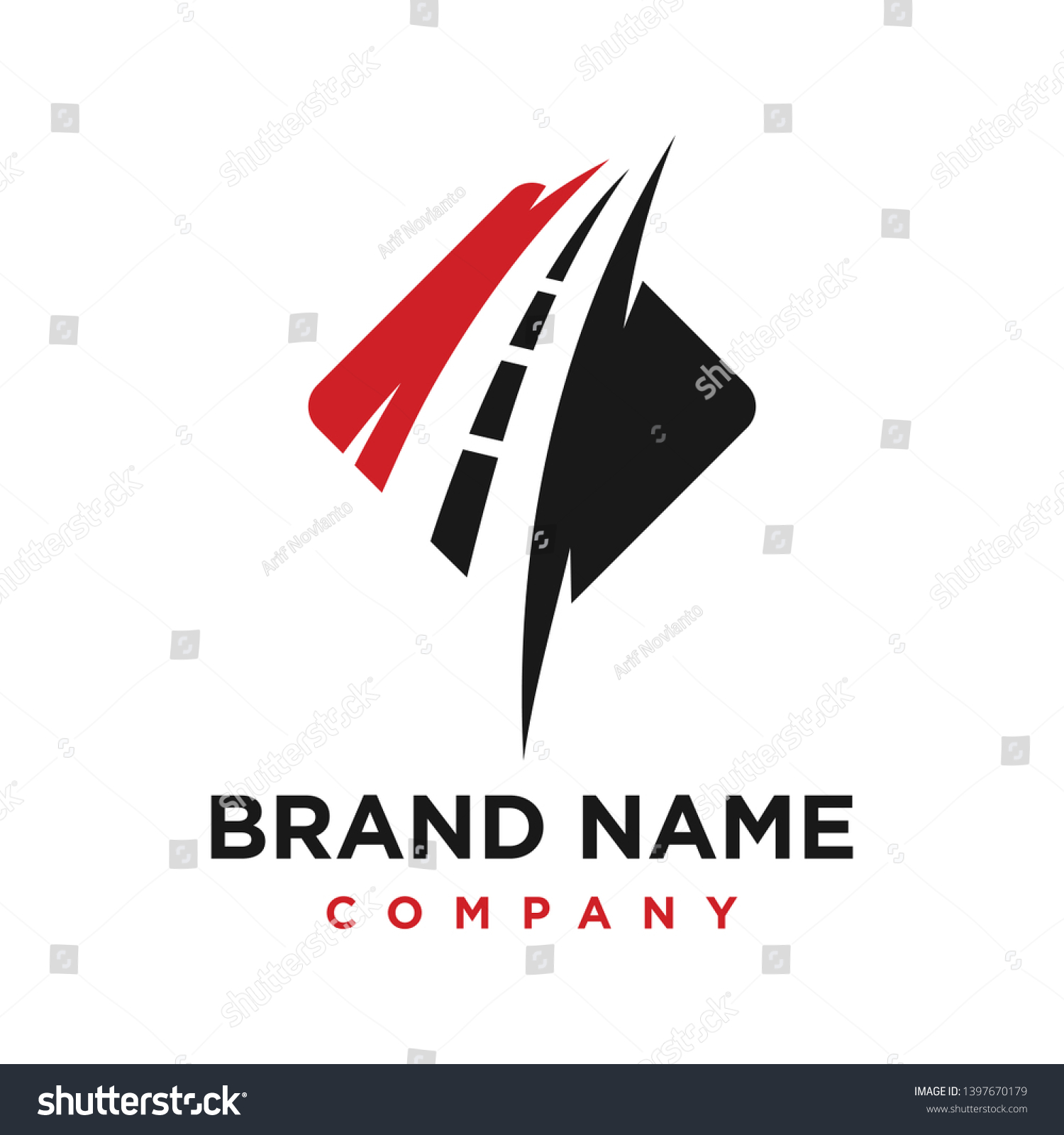 Road Logo Design Your Company Stock Vector (Royalty Free) 1397670179 ...