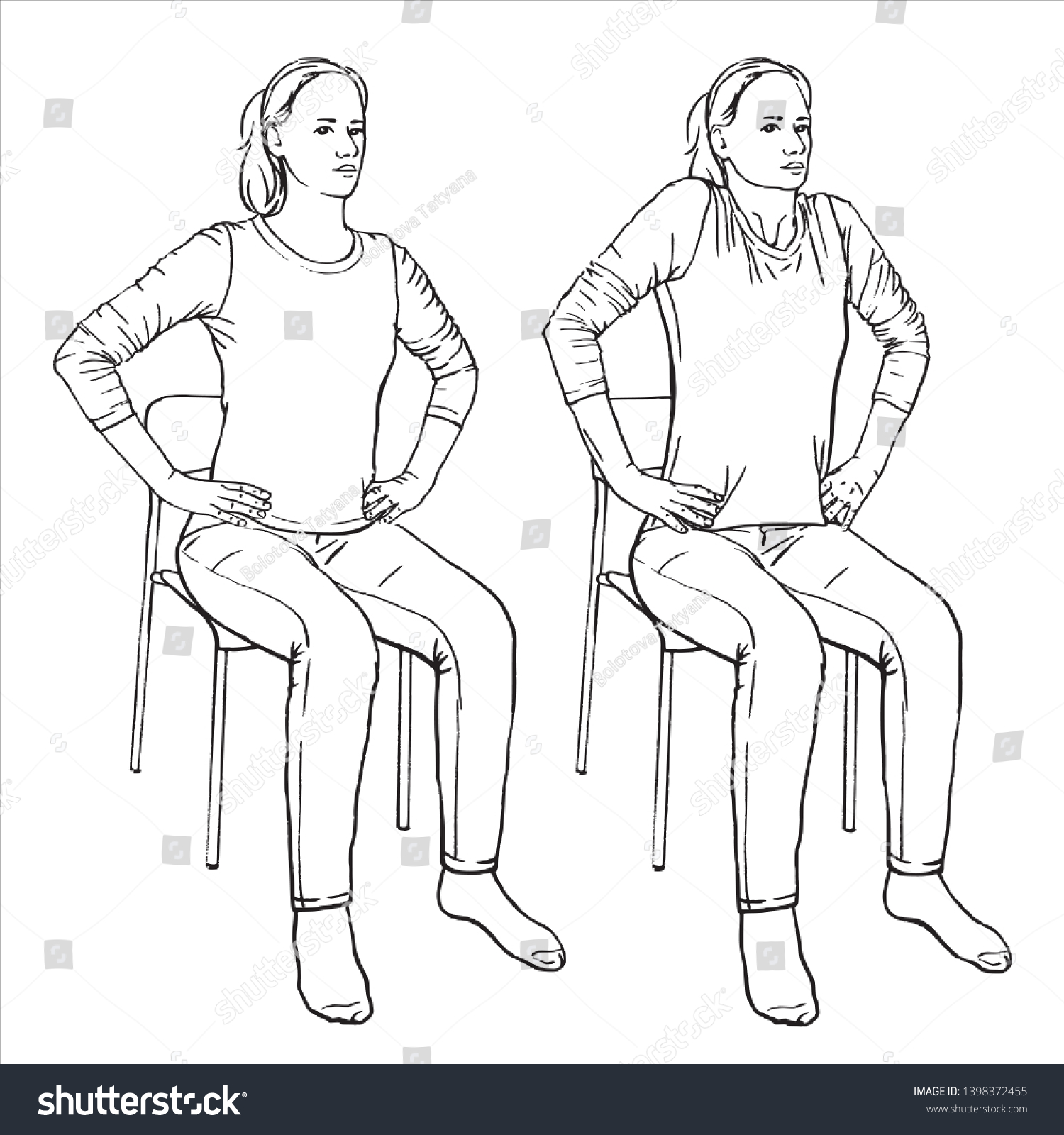 Сидеть человек нарисованный от руки