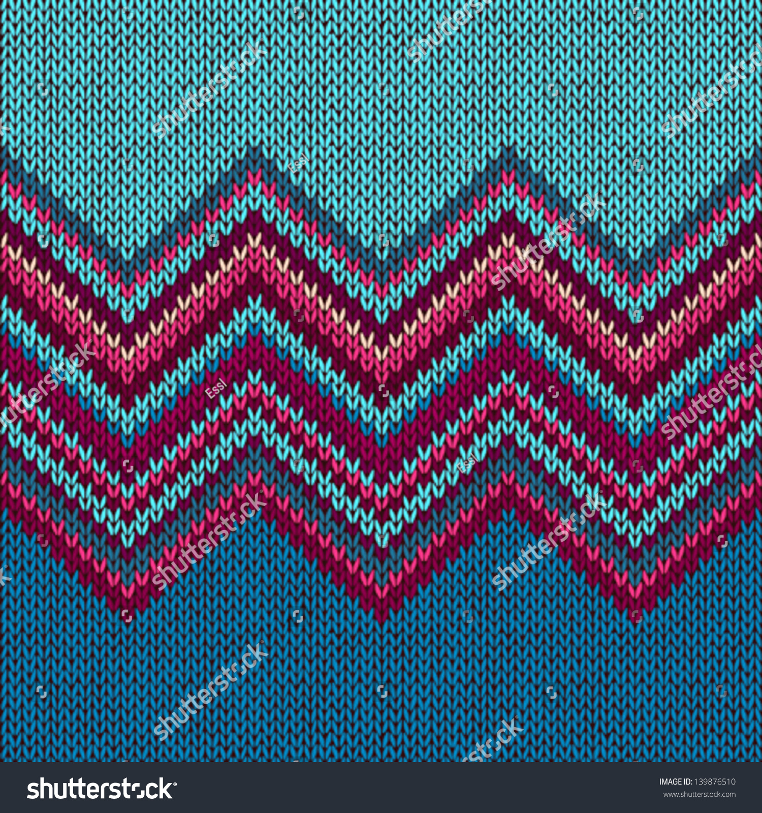 Knitted Seamless Fabric Pattern Beautiful Red Stock Vector (Royalty ...