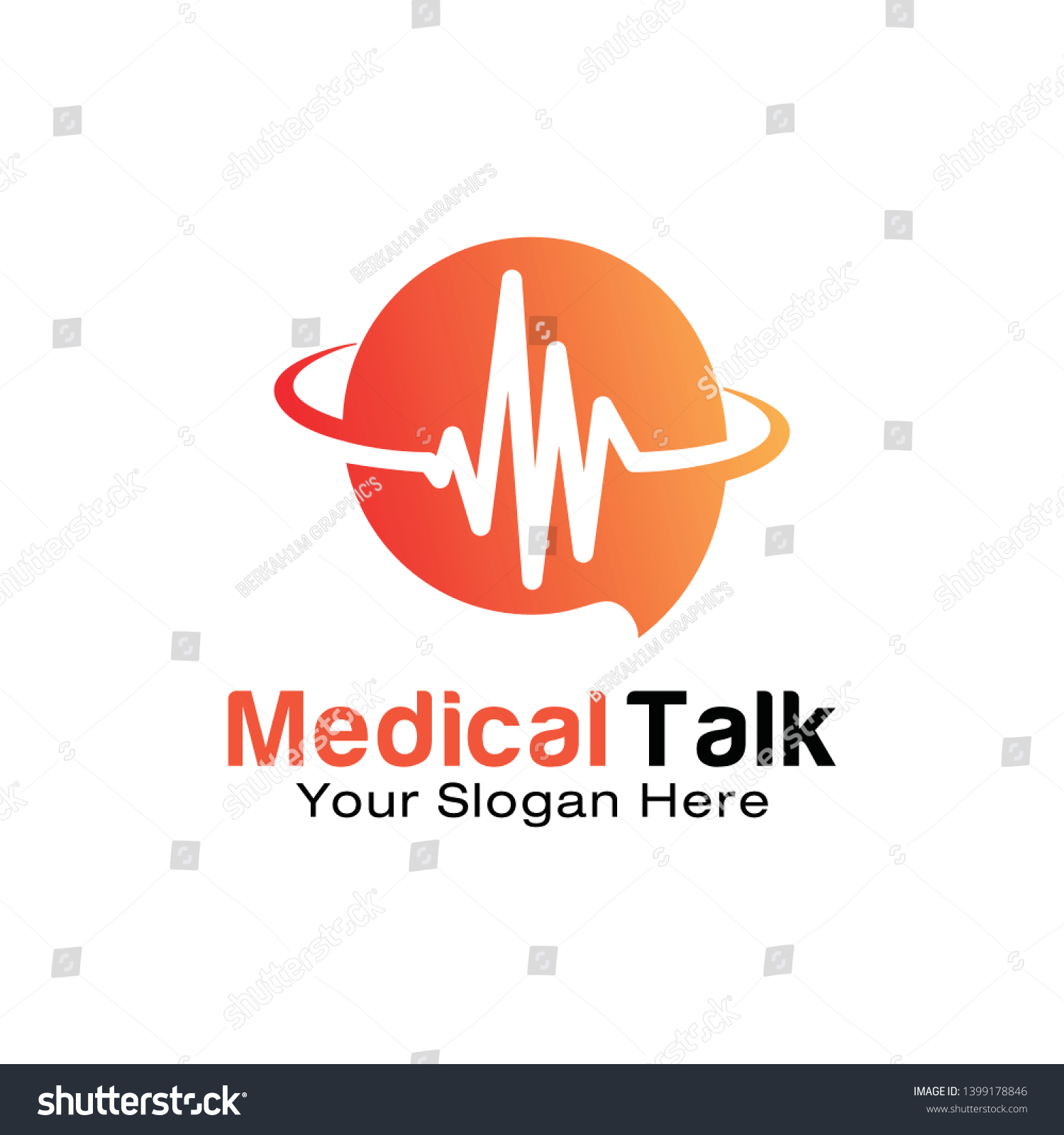 Medical Talk Logo Design Template Stock Vector (Royalty Free ...