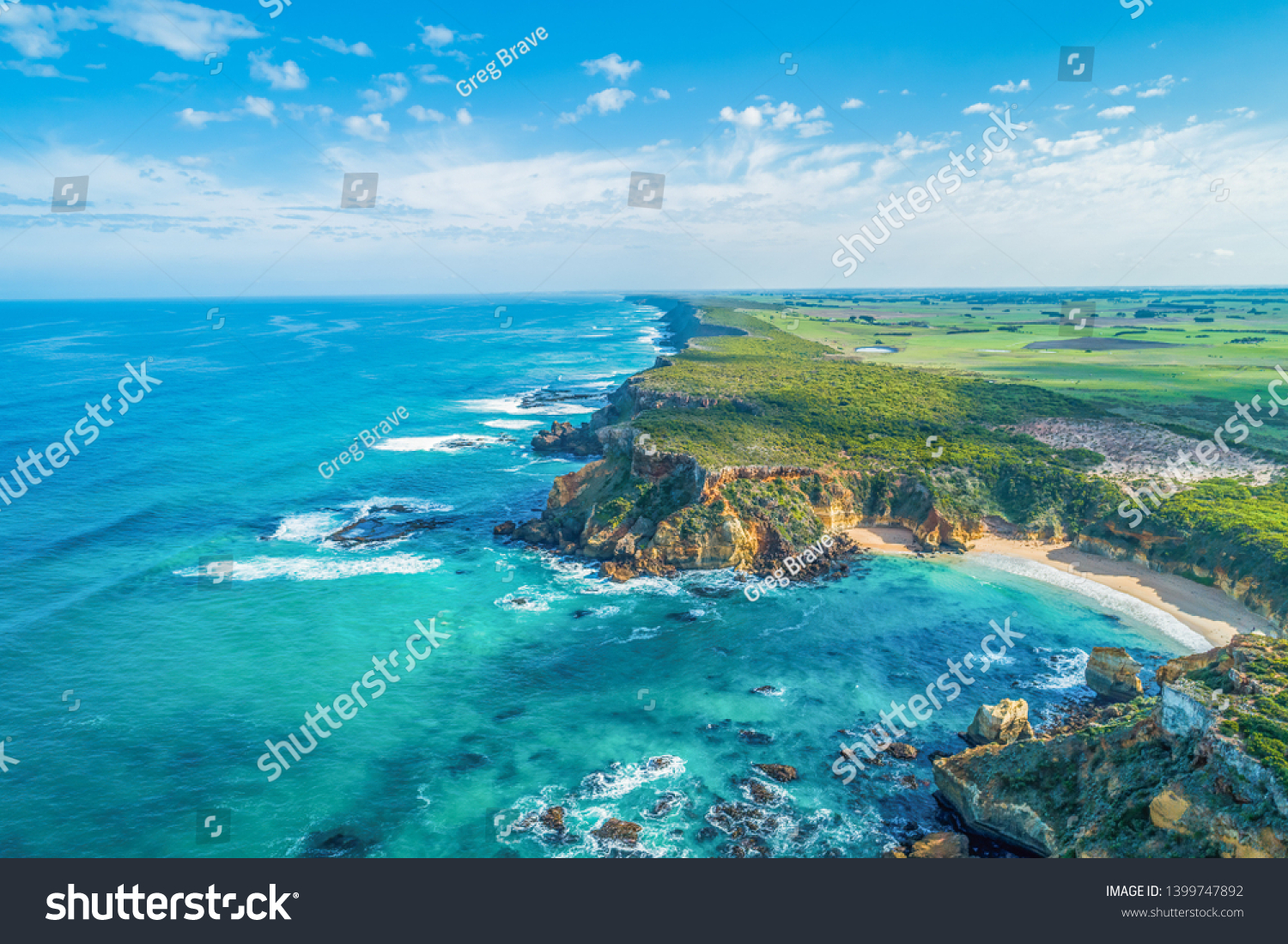 Beautiful Ocean Coastline Near Warrnambool Victoria Stock Photo ...