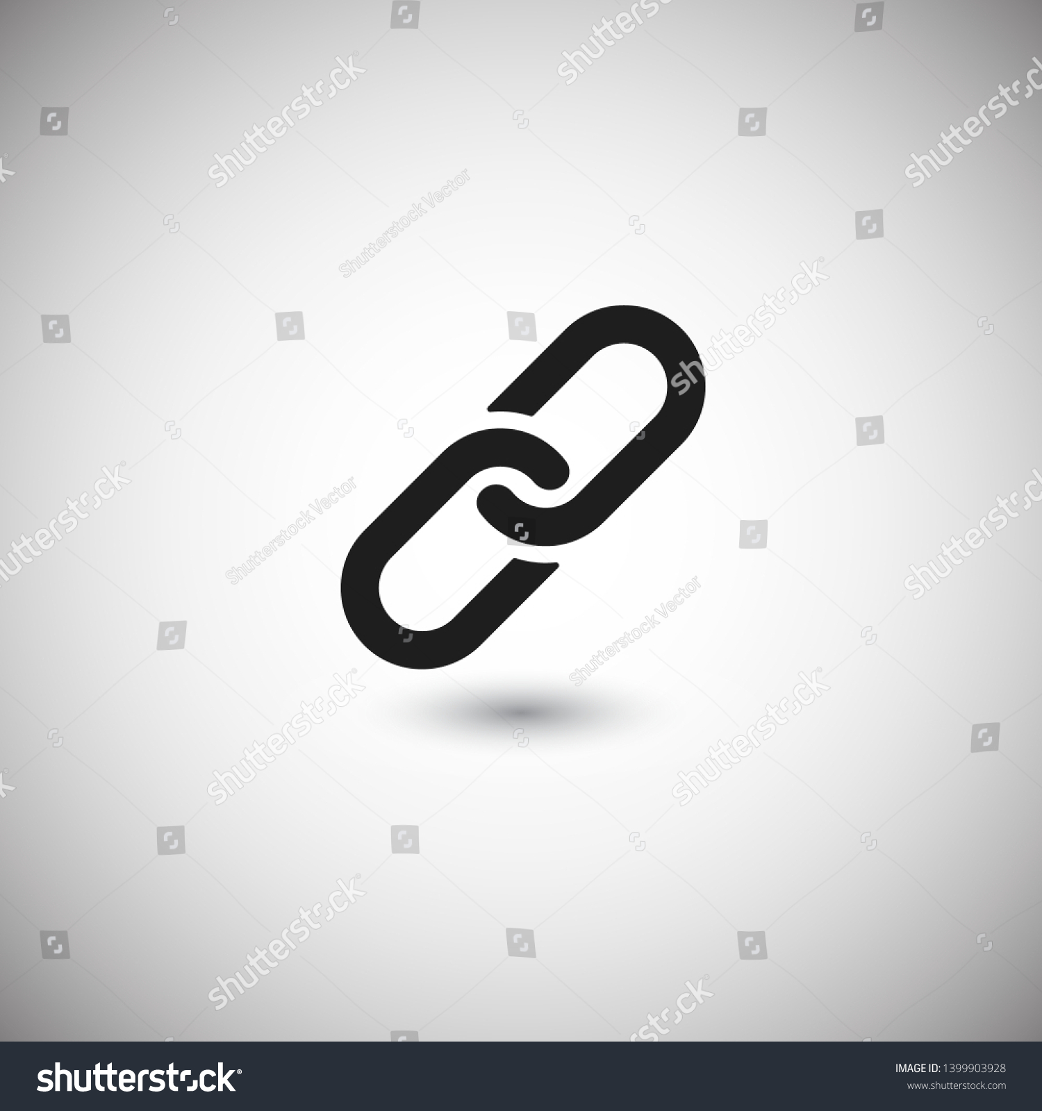 Chain Link Icon Vector Link Icon Stock Vector (Royalty Free) 1399903928 ...