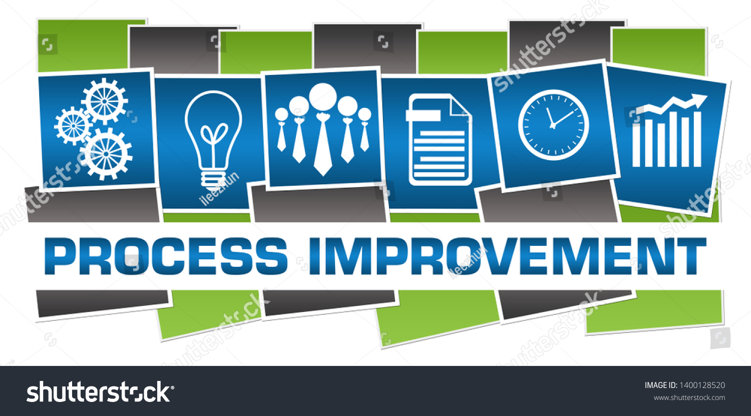 Process Improvement Concept Image Text Related Stock Illustration ...