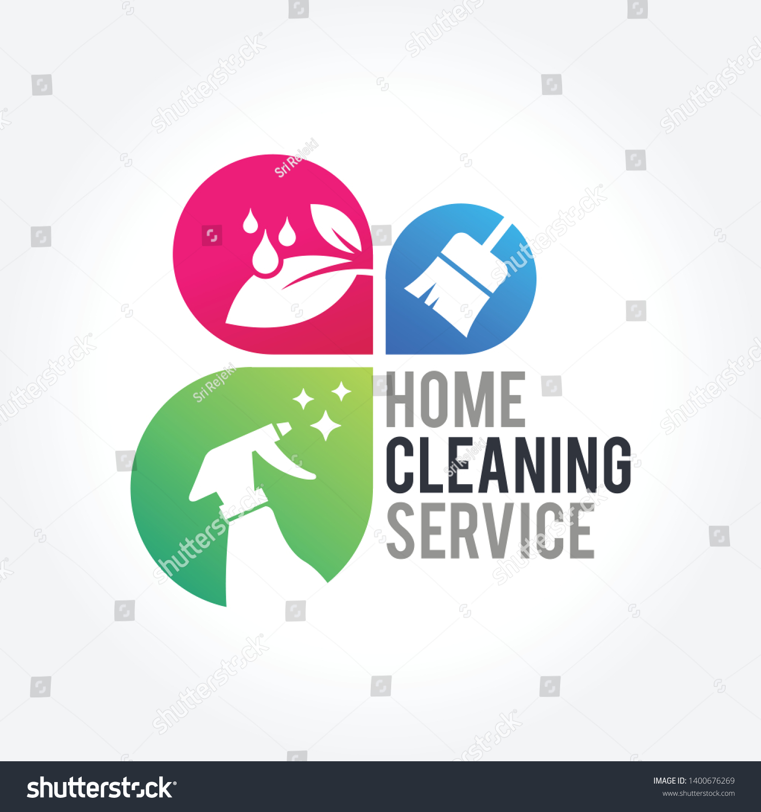 Cleaning Service Business Logo Design Eco Stock Vector (royalty Free 