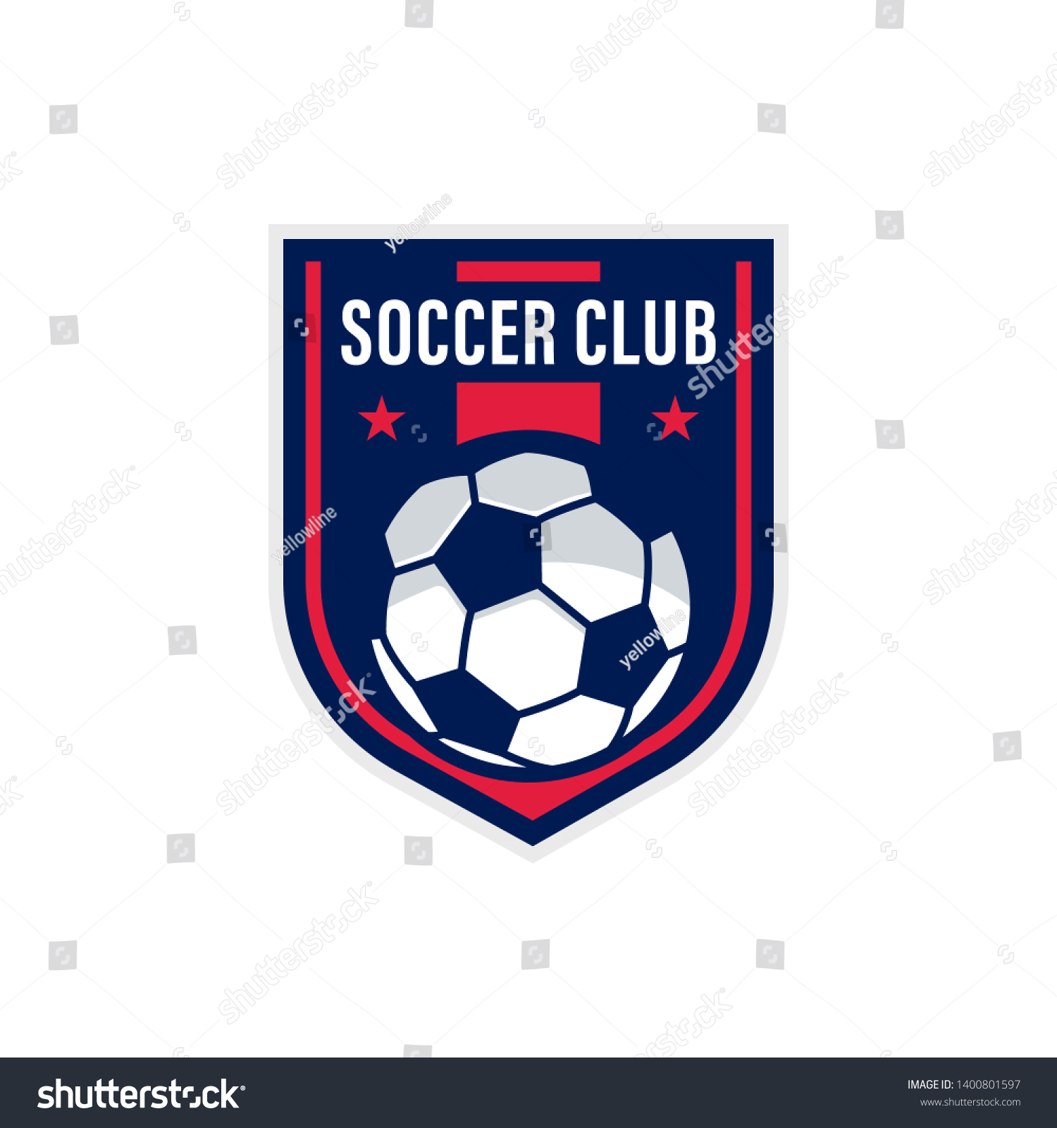 Soccer Logo American Logo Sports Stock Vector (Royalty Free) 1400801597 ...