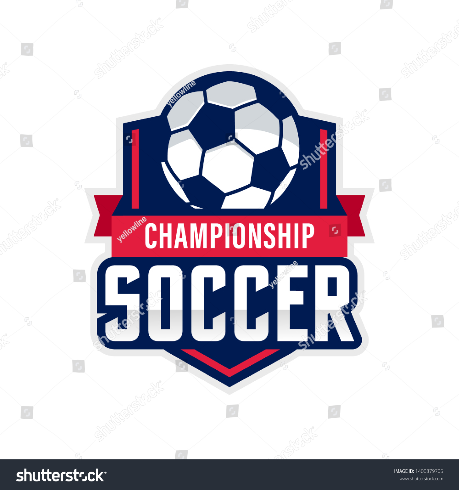 Soccer Logo American Logo Sports Stock Vector (Royalty Free) 1400879705 ...