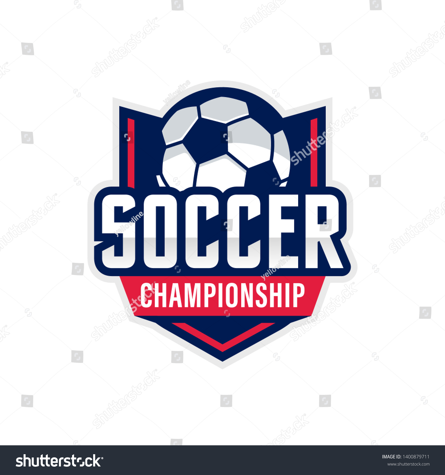 Soccer Logo American Logo Sports Stock Vector (Royalty Free) 1400879711 ...