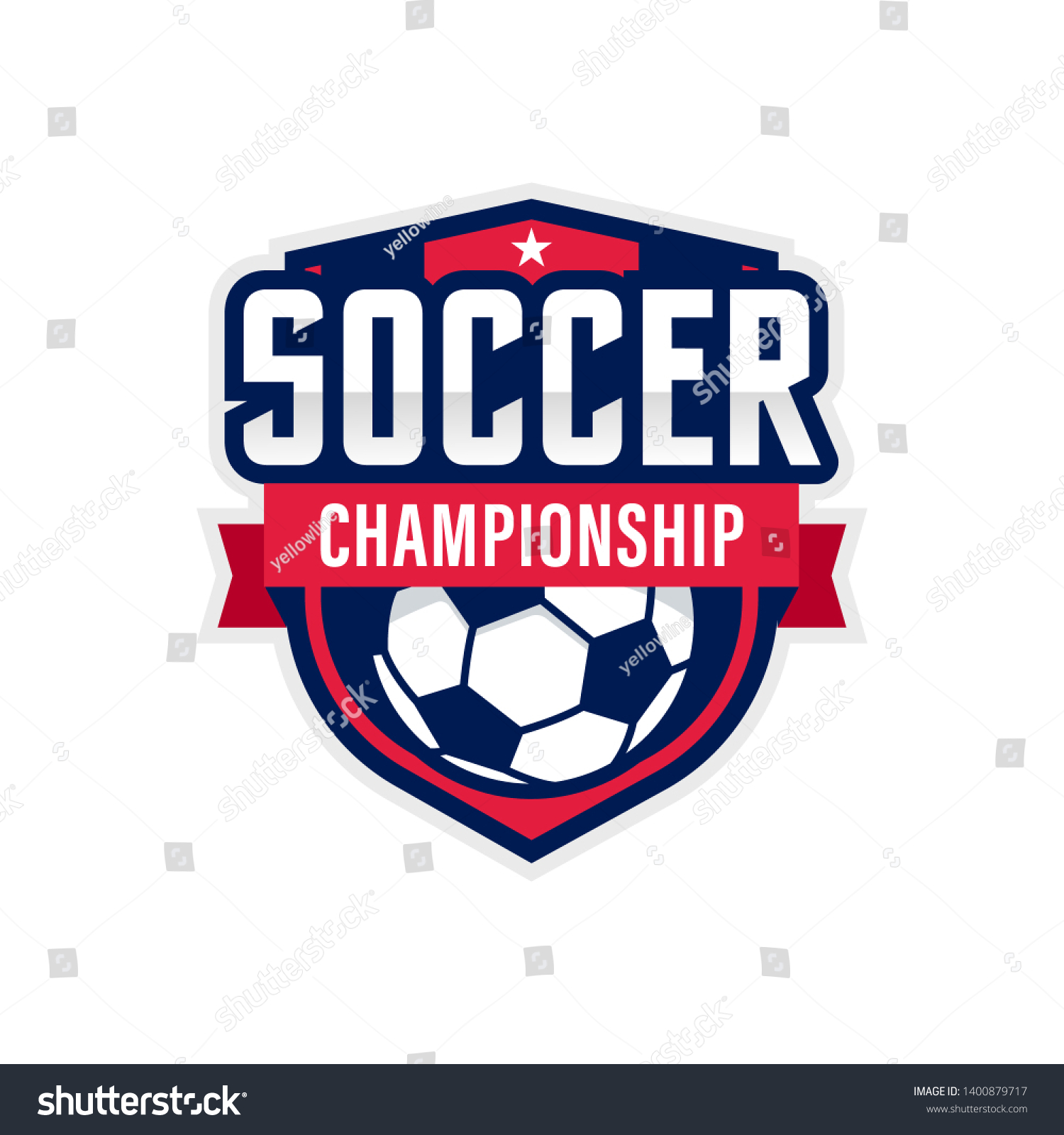 Soccer Logo American Logo Sports Stock Vector (Royalty Free) 1400879717 ...