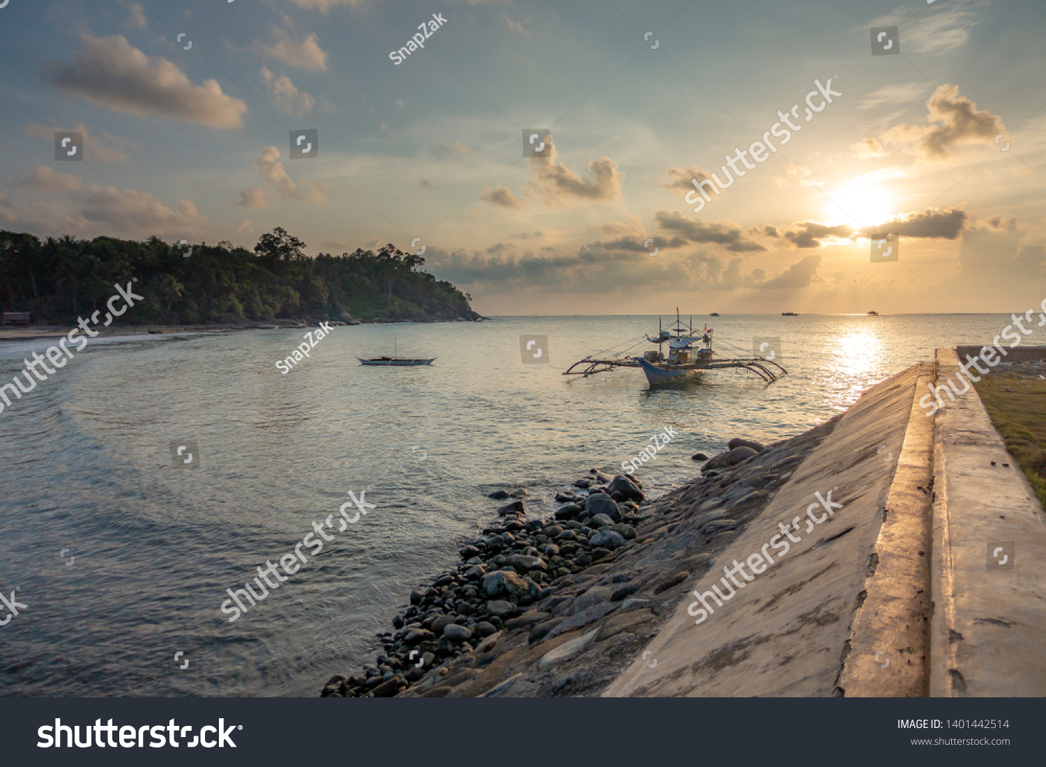 Lonely Ports Palawan Philippines Stock Photo 1401442514 | Shutterstock