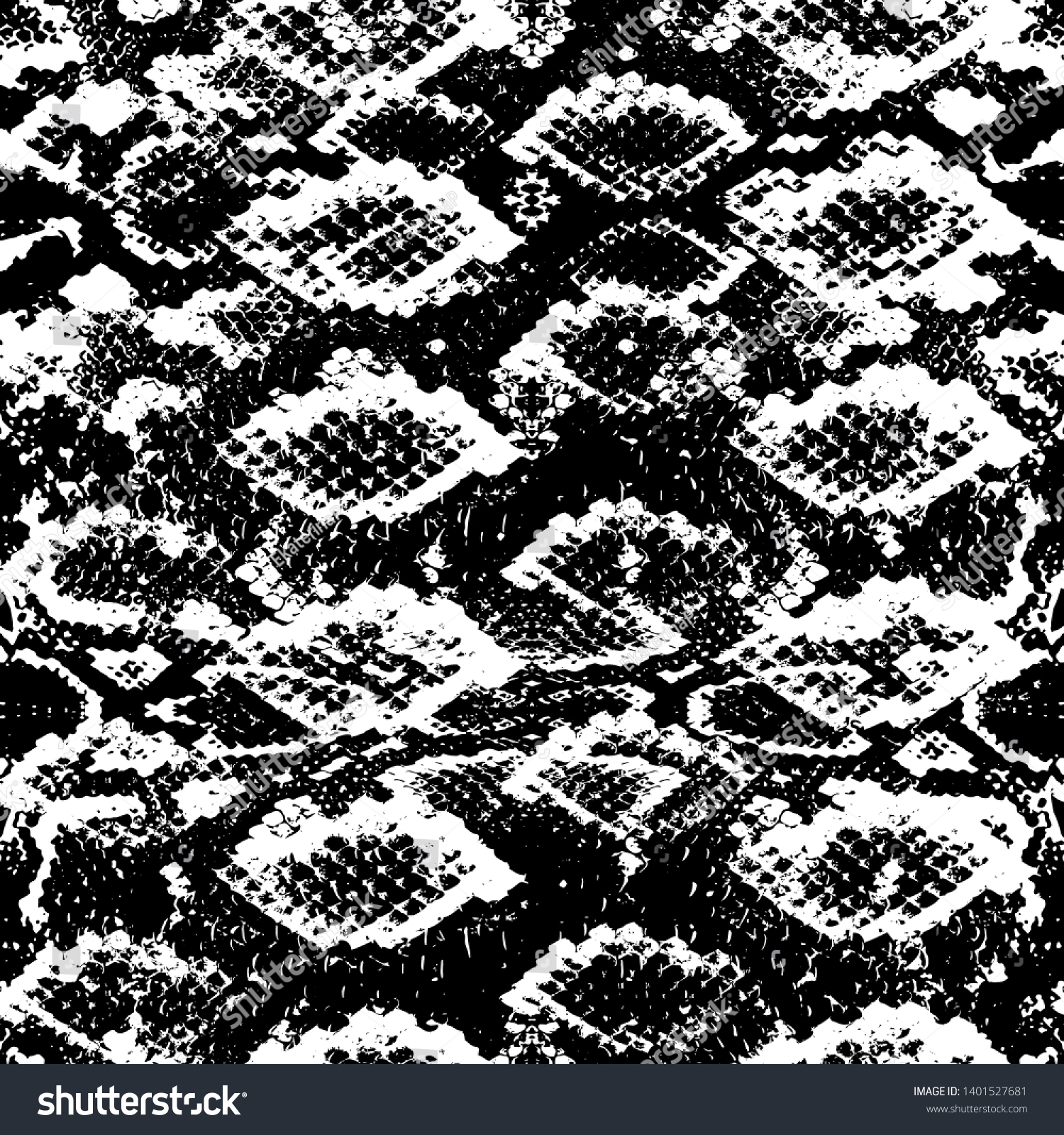 Snake Skin Scales Texture Seamless Pattern Stock Vector (Royalty Free ...