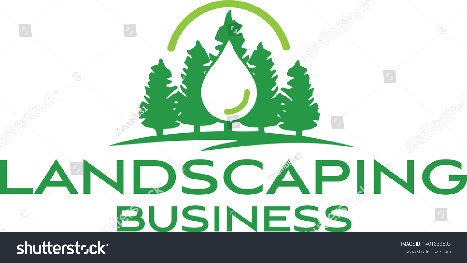 Landscaping Lawn Mowing Logo Stock Vector (Royalty Free) 1401833603 ...