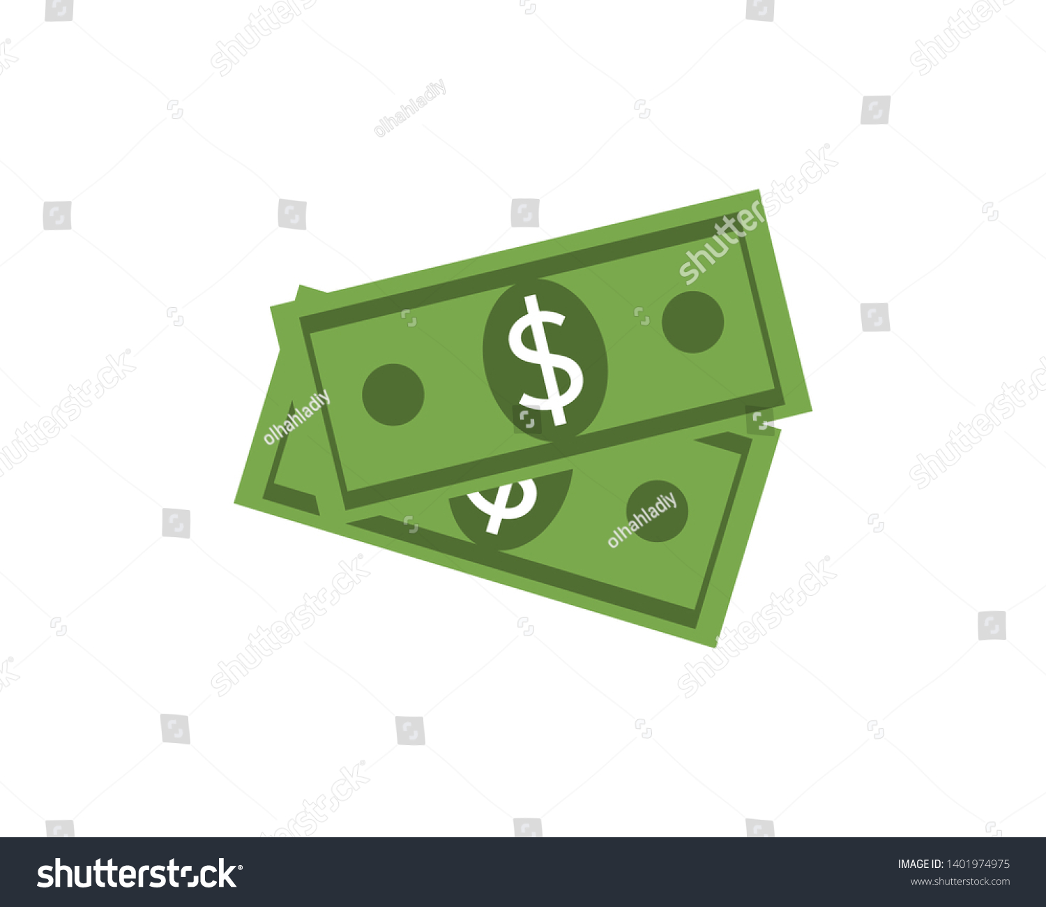 Vector Dollar Sign Money Dollar Icon Stock Vector (Royalty Free ...