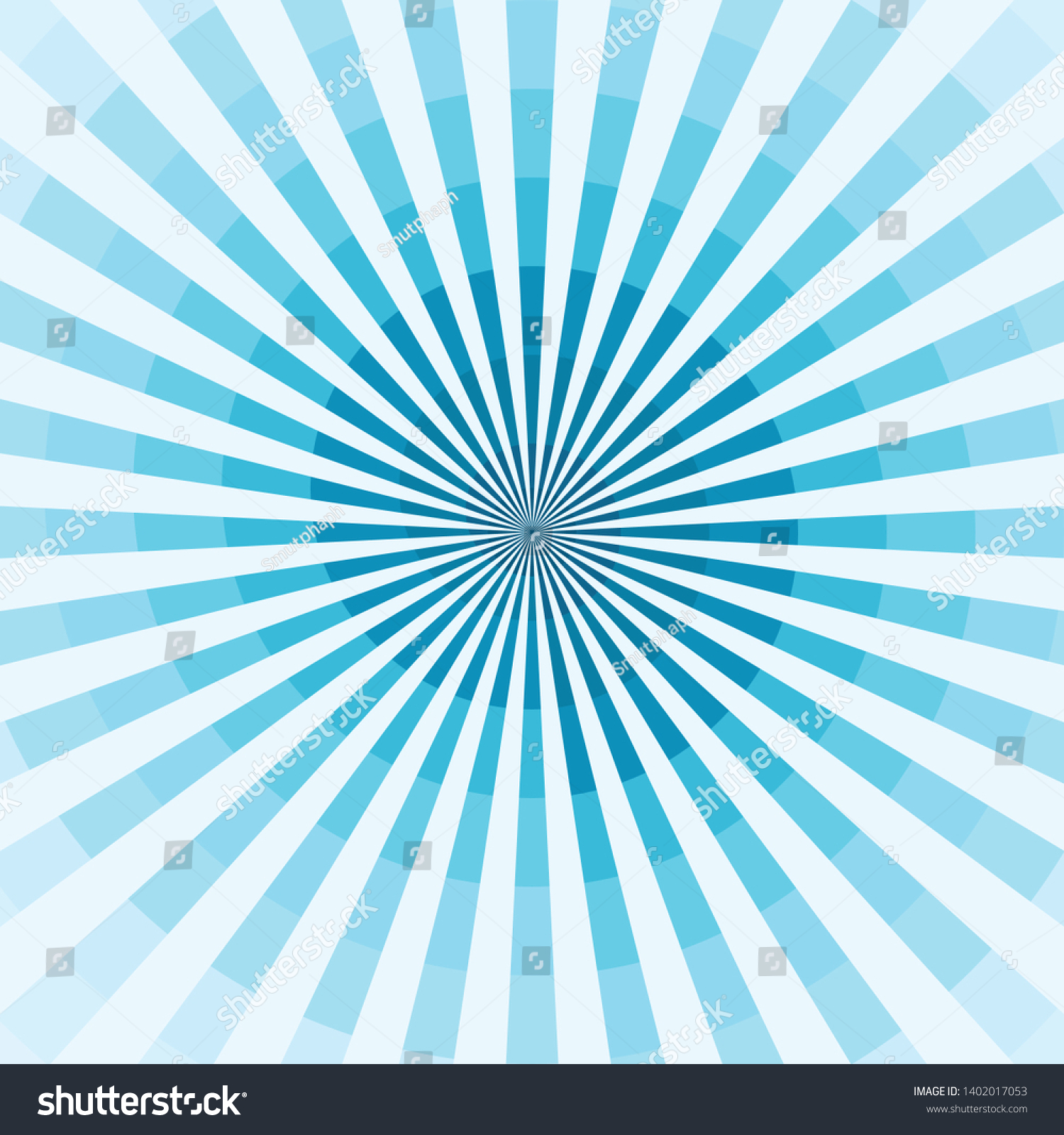 Sun Rays Spiral Abstract Background Blue Stock Vector (Royalty Free ...