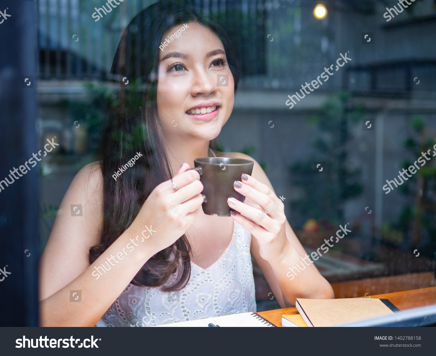 Asian Coffee Shop Girls