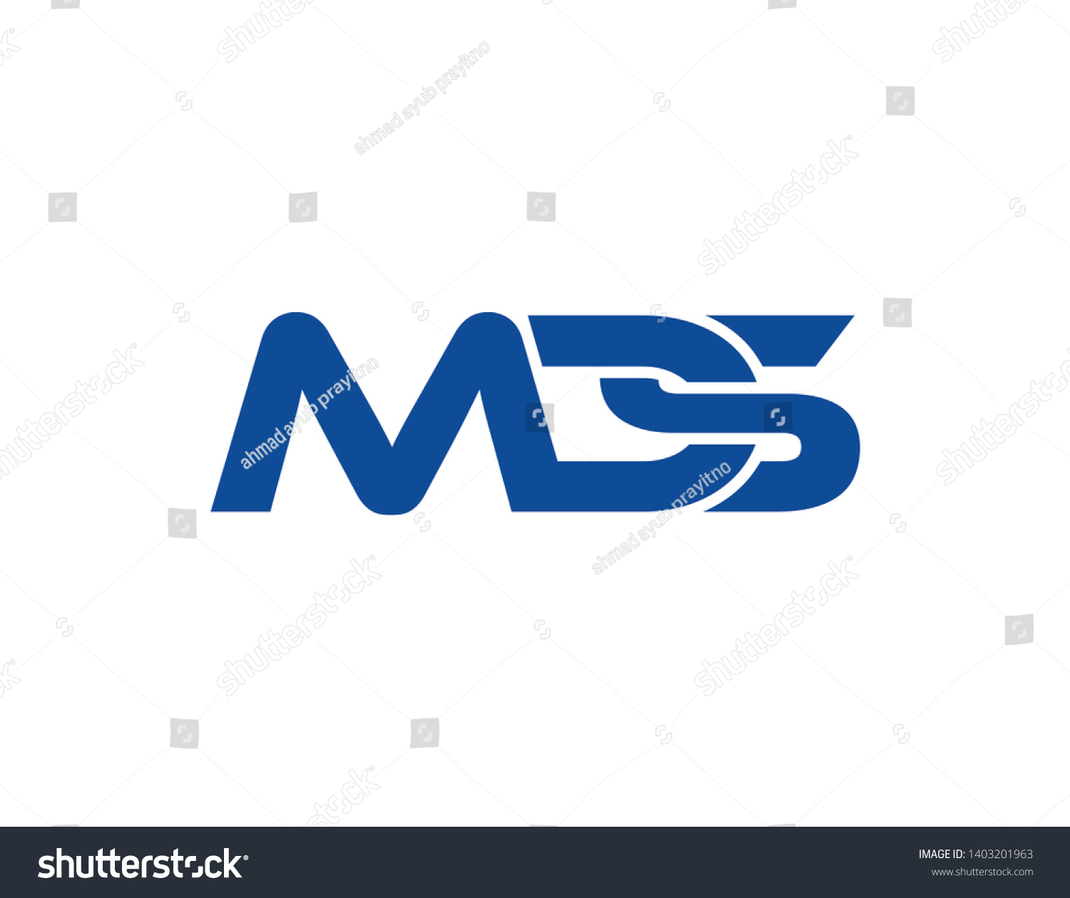 Mds Letter Original Monogram Logo Design Stock Illustration 1403201963 ...