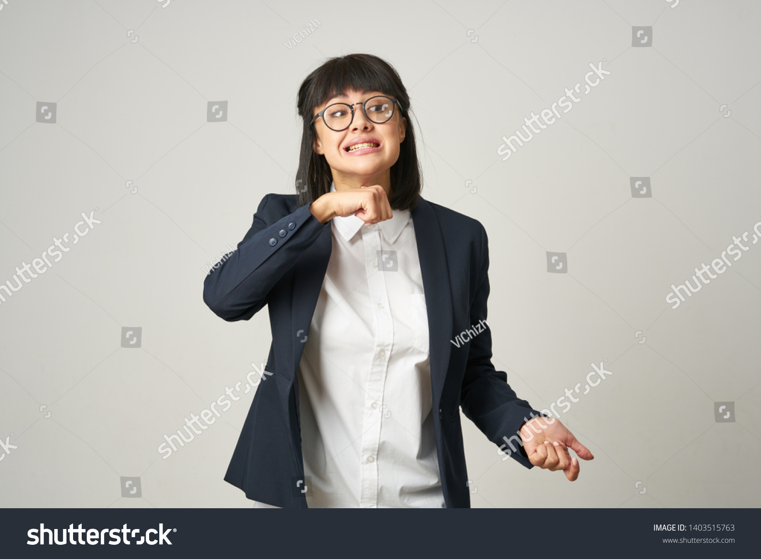 Business Woman Suit Smiling Stock Photo 1403515763 | Shutterstock