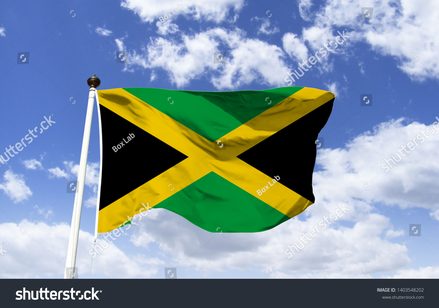 Flag Jamaica Jamaican Symbol Adopted On Stock Photo 1403548202 ...