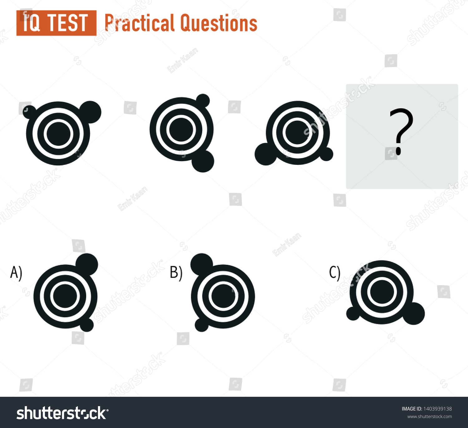 Iq Test Practical Questions Vector Ai Stock Vector (Royalty Free ...