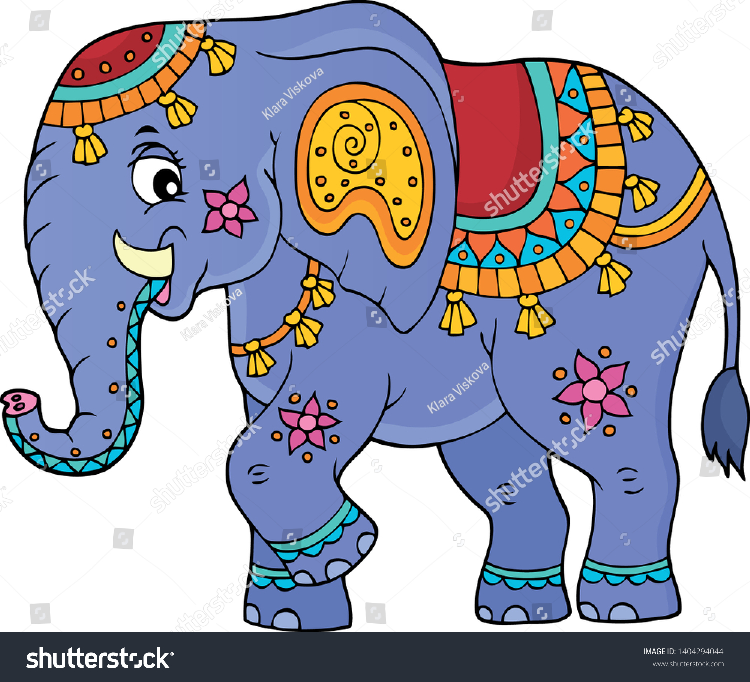 Indian Elephant Topic Image 1 Eps10 Stock Vector (Royalty Free ...