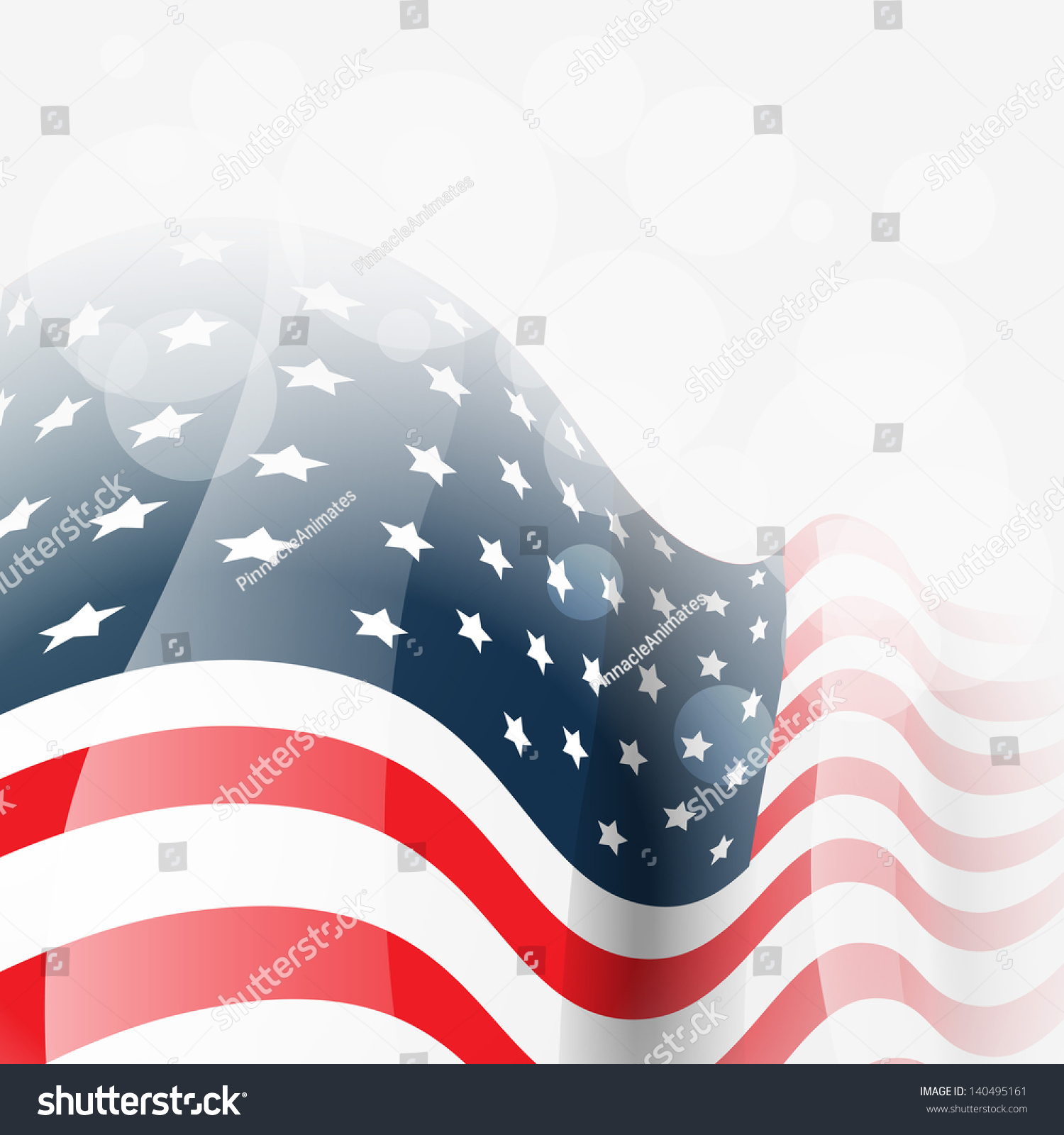 Vector American Flag Background Illustration Stock Vector (royalty Free 