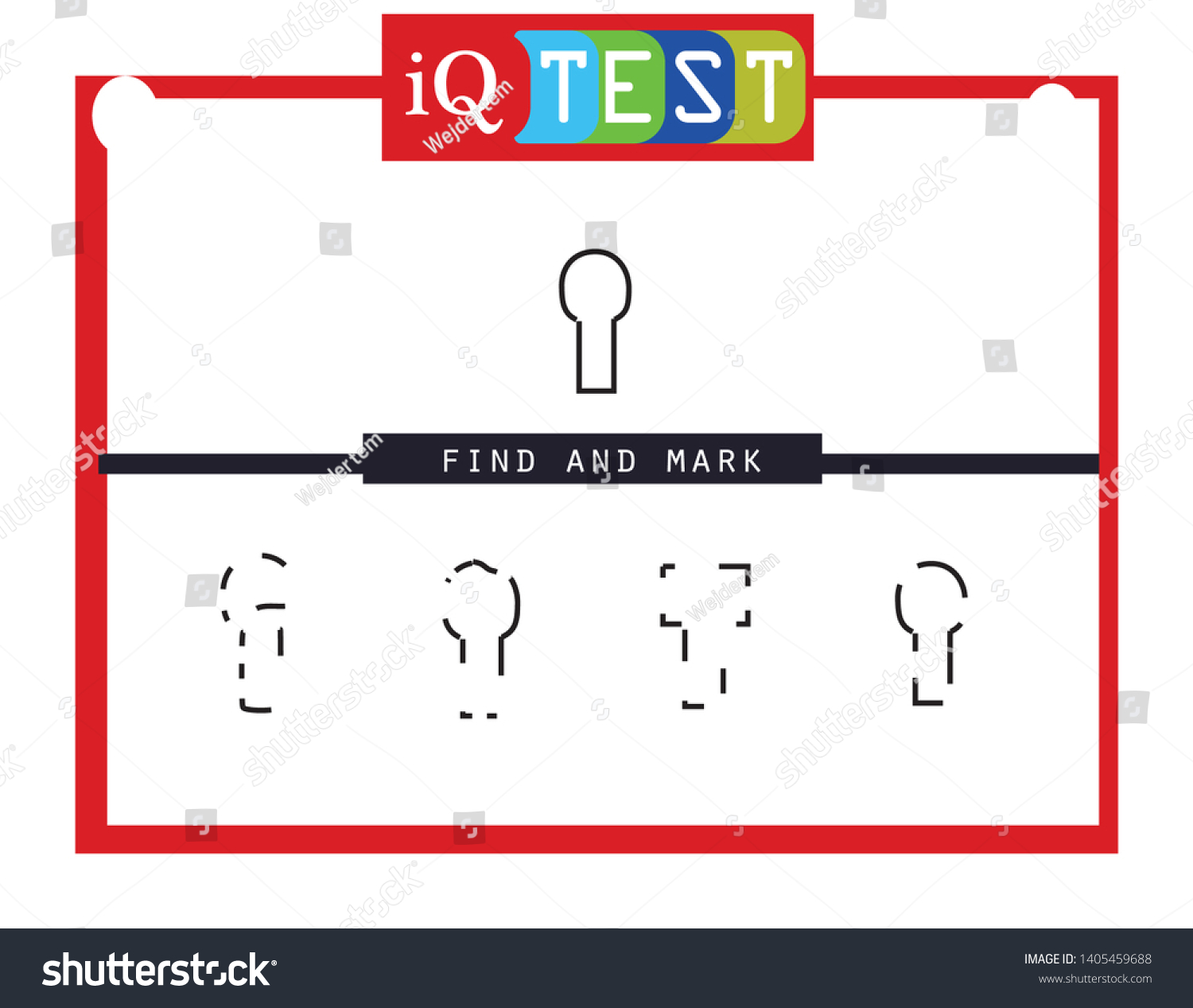 iq-test-practical-questions-worksheet-mathematical-stock-vector-royalty-free-1405459688