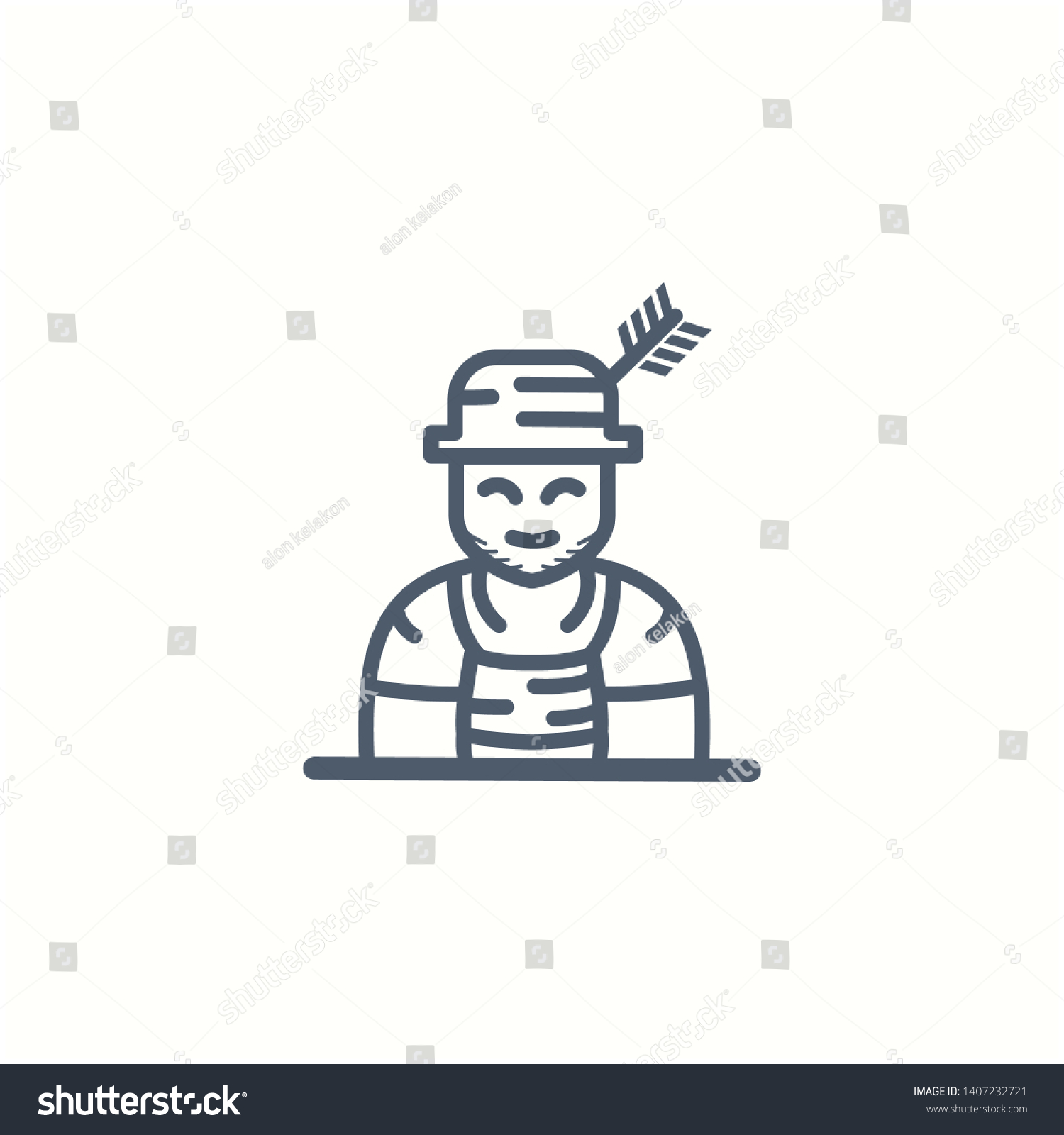 Farmer Logo Design Vector Illustration Stock Vector (Royalty Free ...