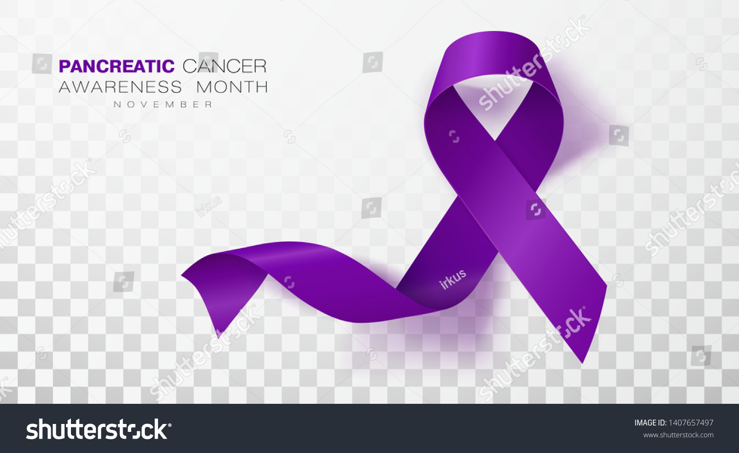 Pancreatic Cancer Awareness Month Purple Color Stock Vector (Royalty ...