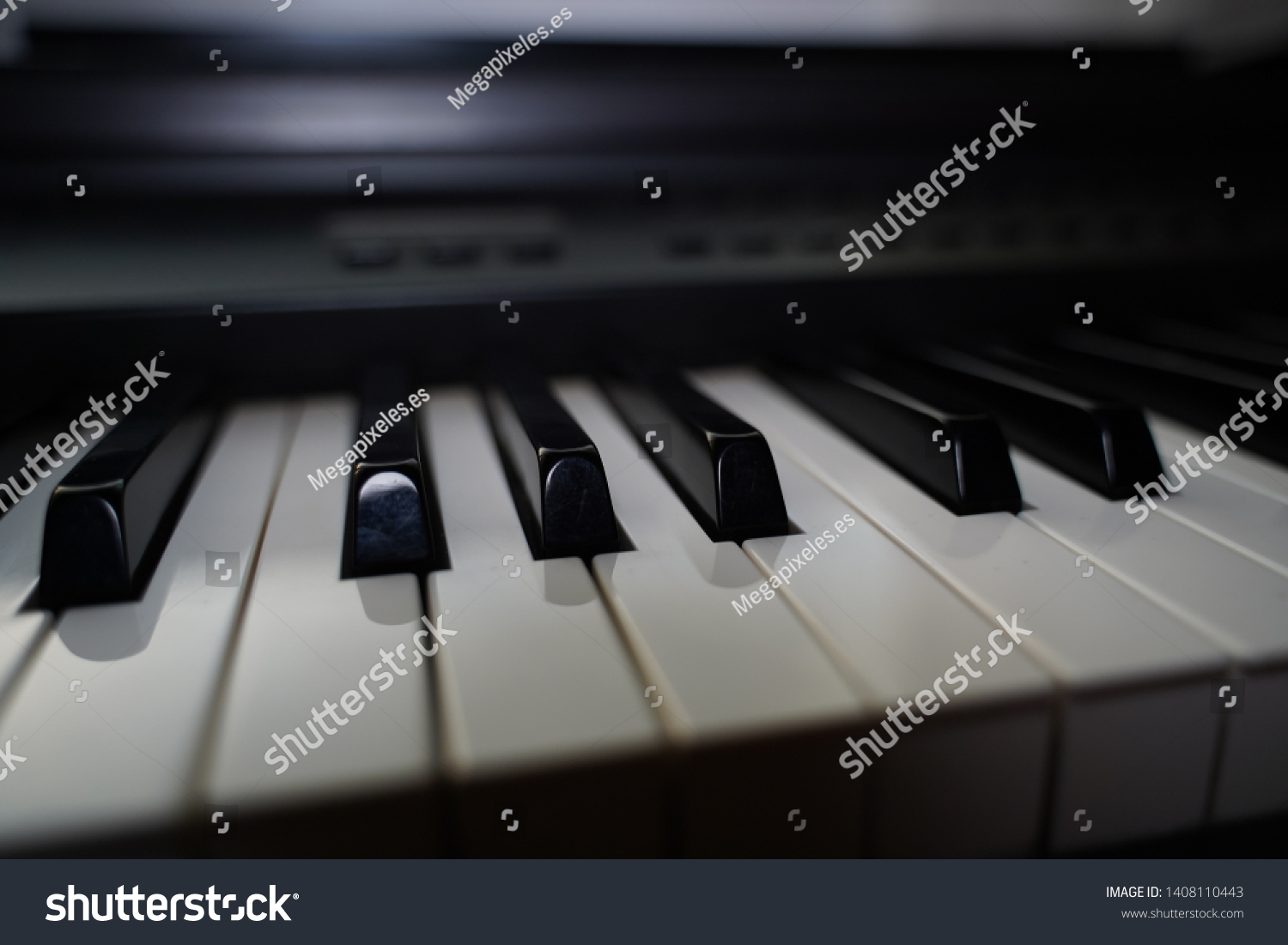 Piano Keys Side View Classical Music Stock Photo 1408110443 | Shutterstock